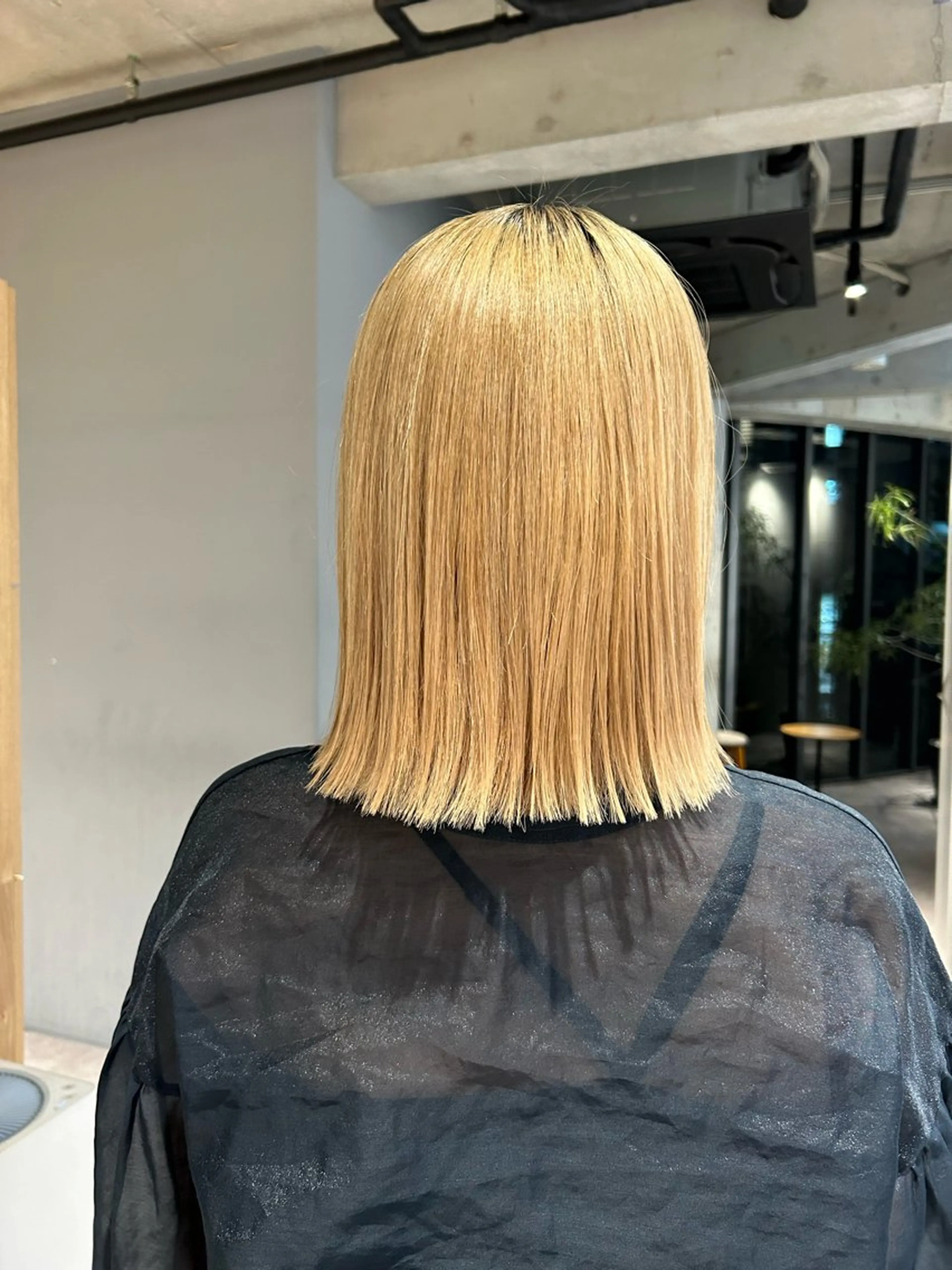 ミディアム カット ヘアカラー 葉月/ボブ/ 透明感カラー／中目黒のヘアスタイル