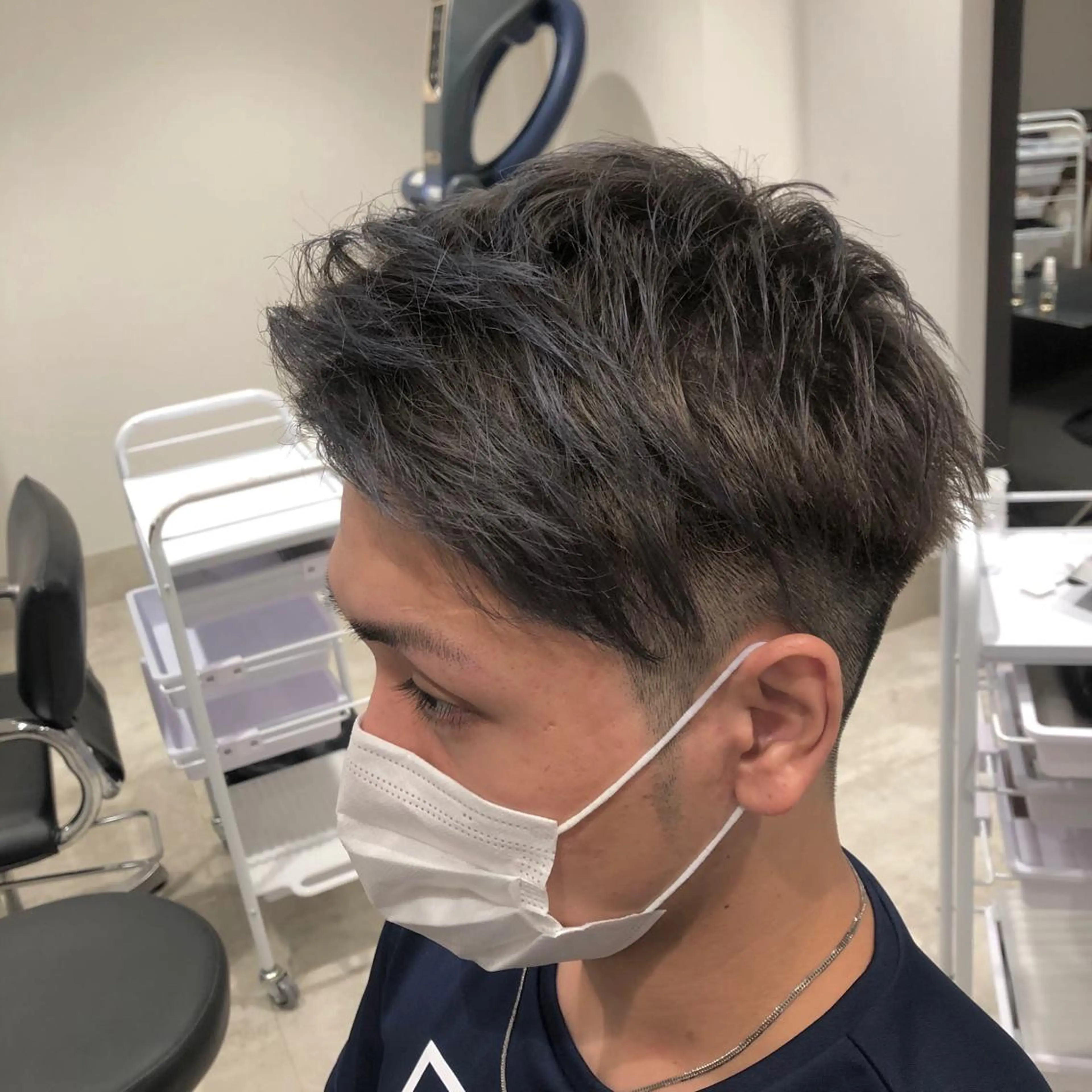 ショート カラー パーマ ヘアアレンジ メンズ パーソナルカラー合わ せたカラー🤍なつみのヘアスタイル