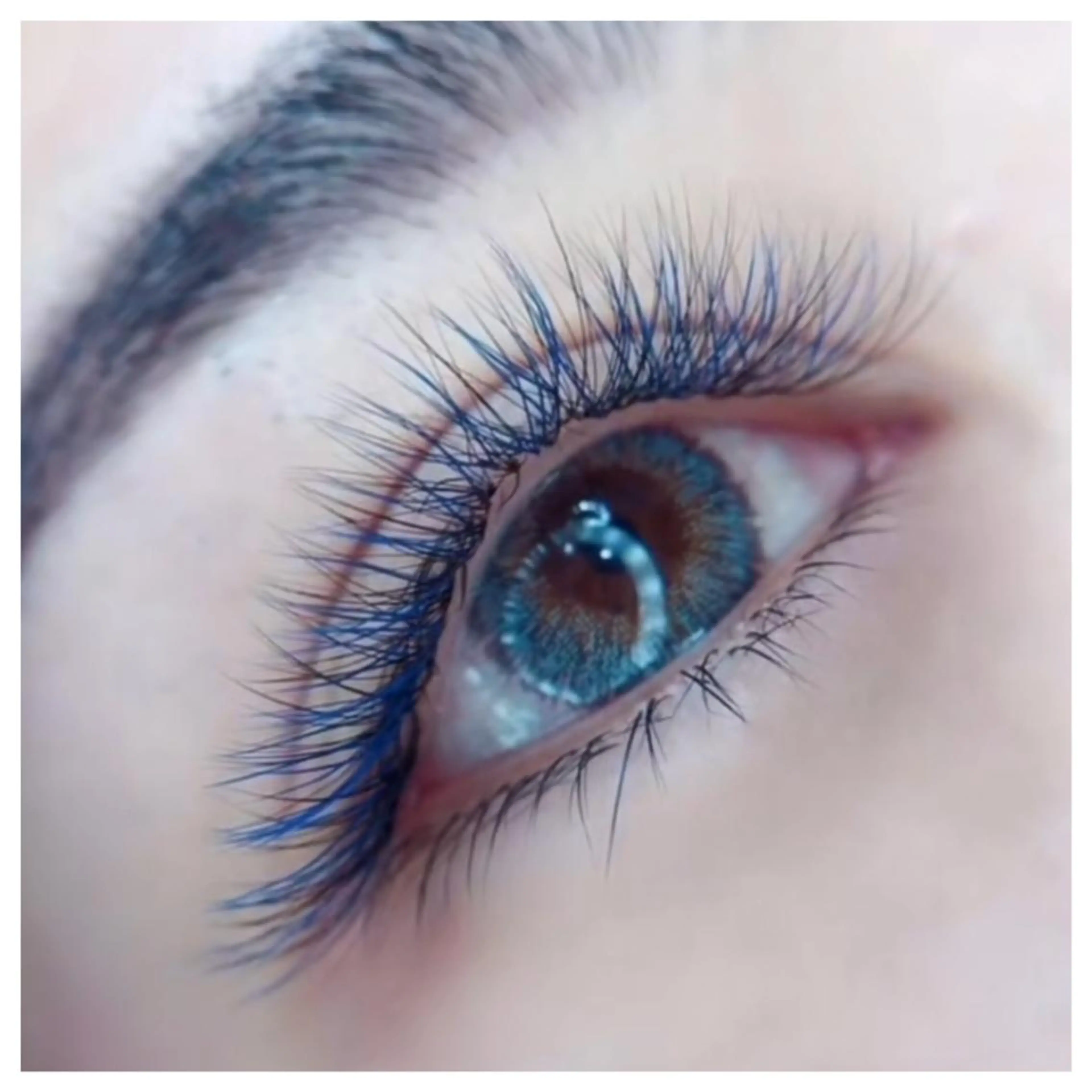 カラー パーマ ヘアアレンジ キッズ ネイル マツエク・マツパ ブルーカラー ブルー 神山 ビューティー・アイのマツエク・マツパデザイン