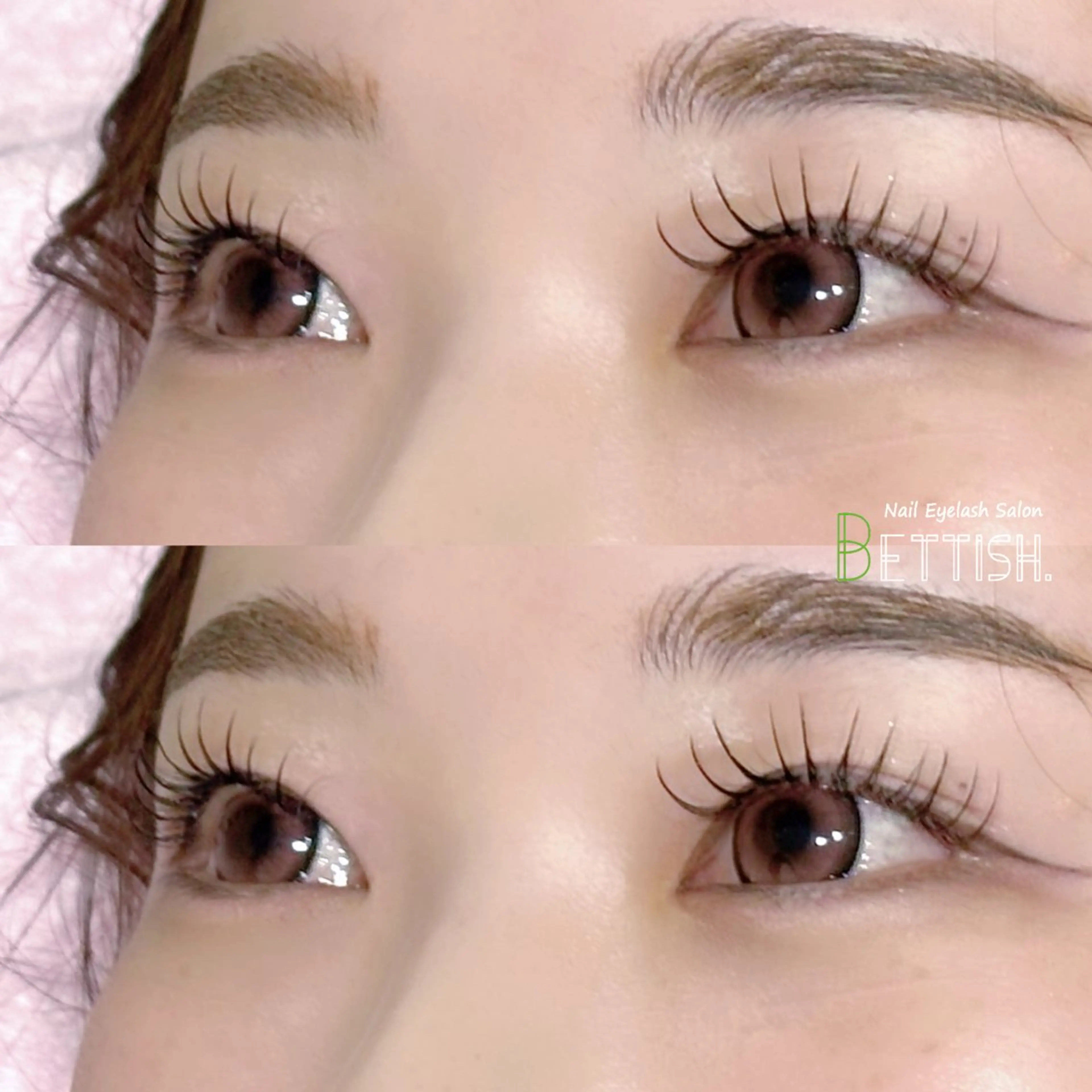 マツエク・マツパ フラットラッシュ BETTISH🩵 SERIのマツエク・マツパデザイン