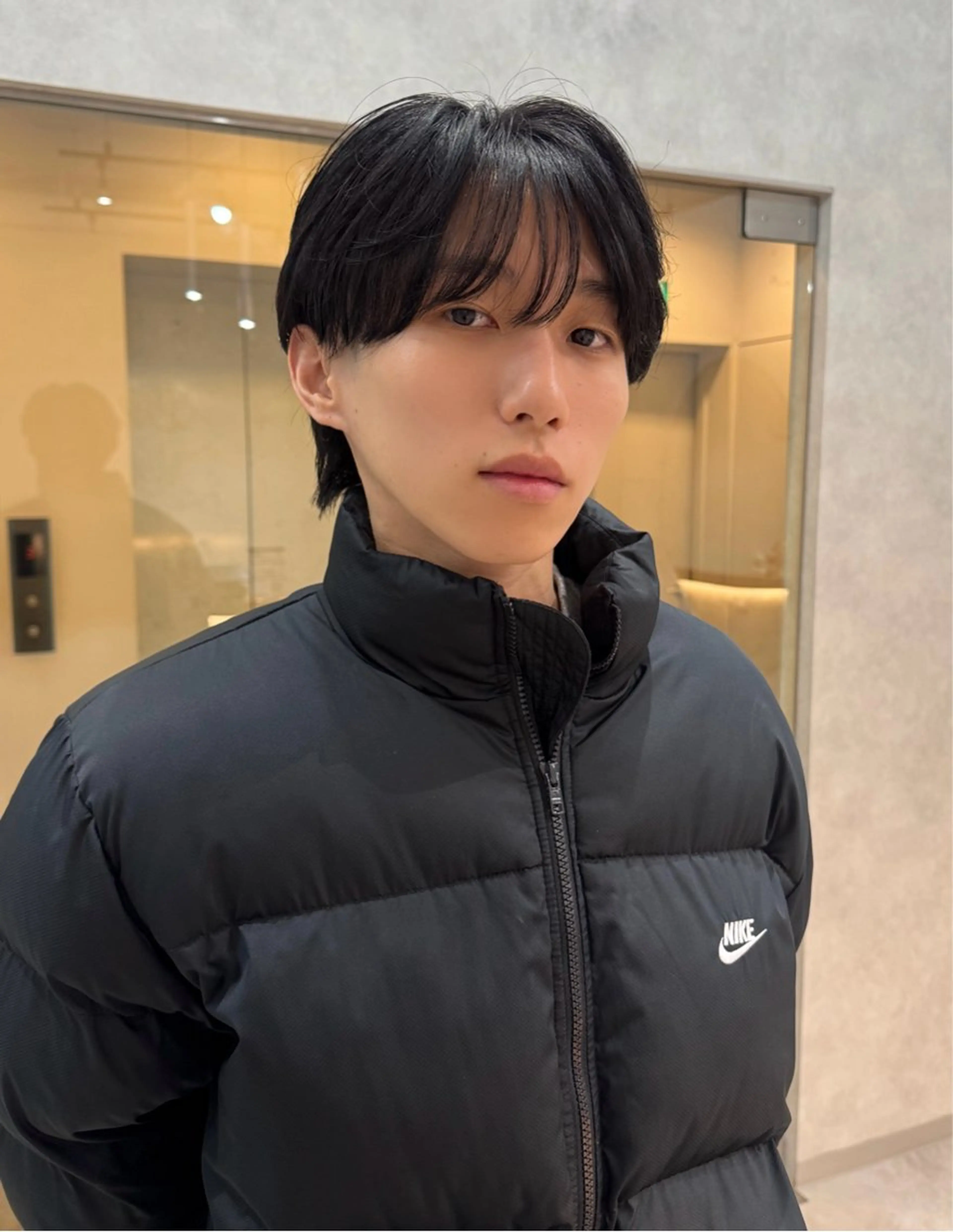 メンズ マッシュ シースルーマッシュ カット mahoメンズ/韓国 🦋ハイトーンのヘアスタイル