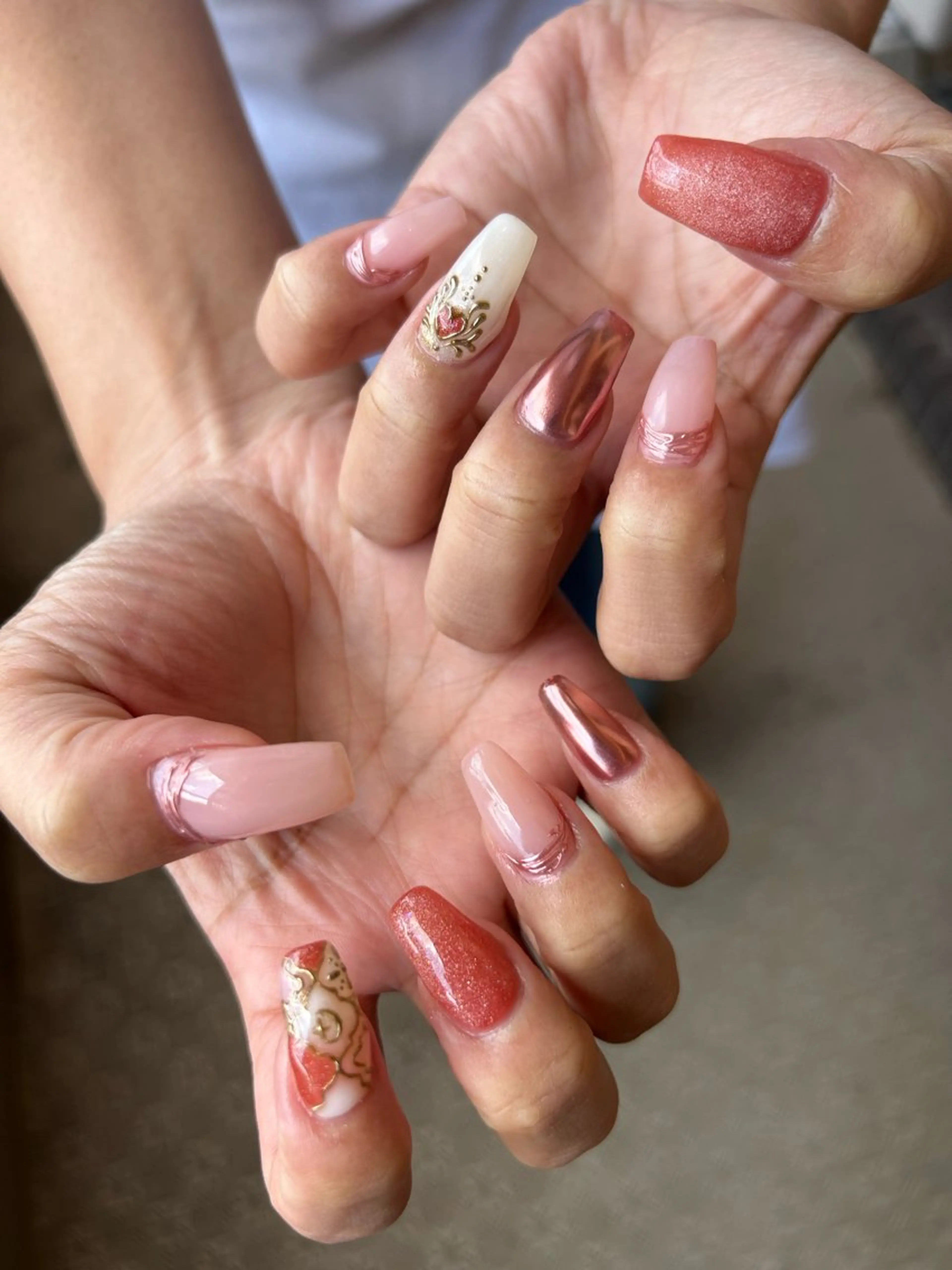 ネイル アートネイル マグネットネイル ショートネイル ハンドネイル Lala nailのネイルデザイン