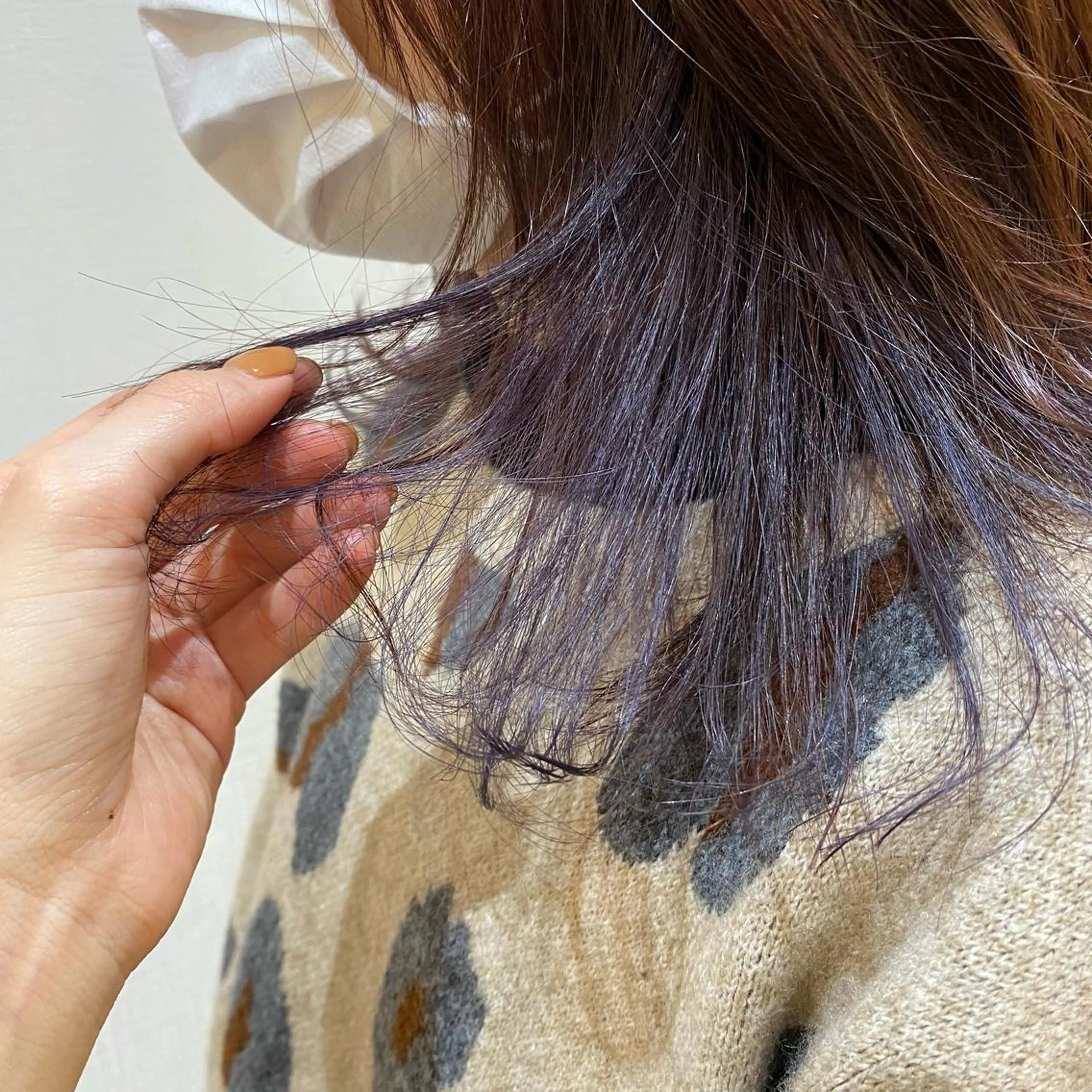 セミロング カラー ラベンダーカラー sol Amiのヘアスタイル