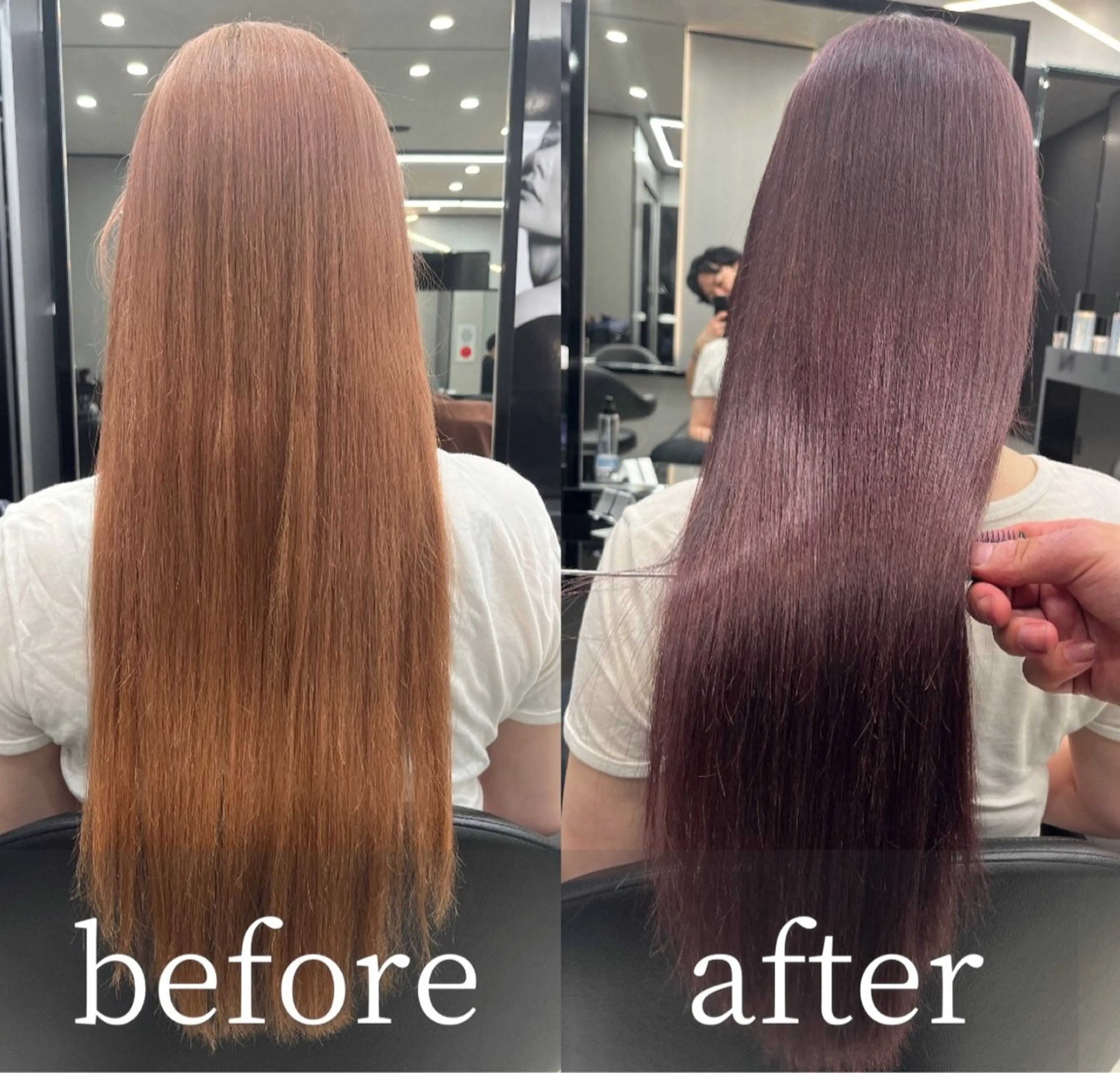 ロング カラー hair salon Ranun髪質改善のヘアスタイル