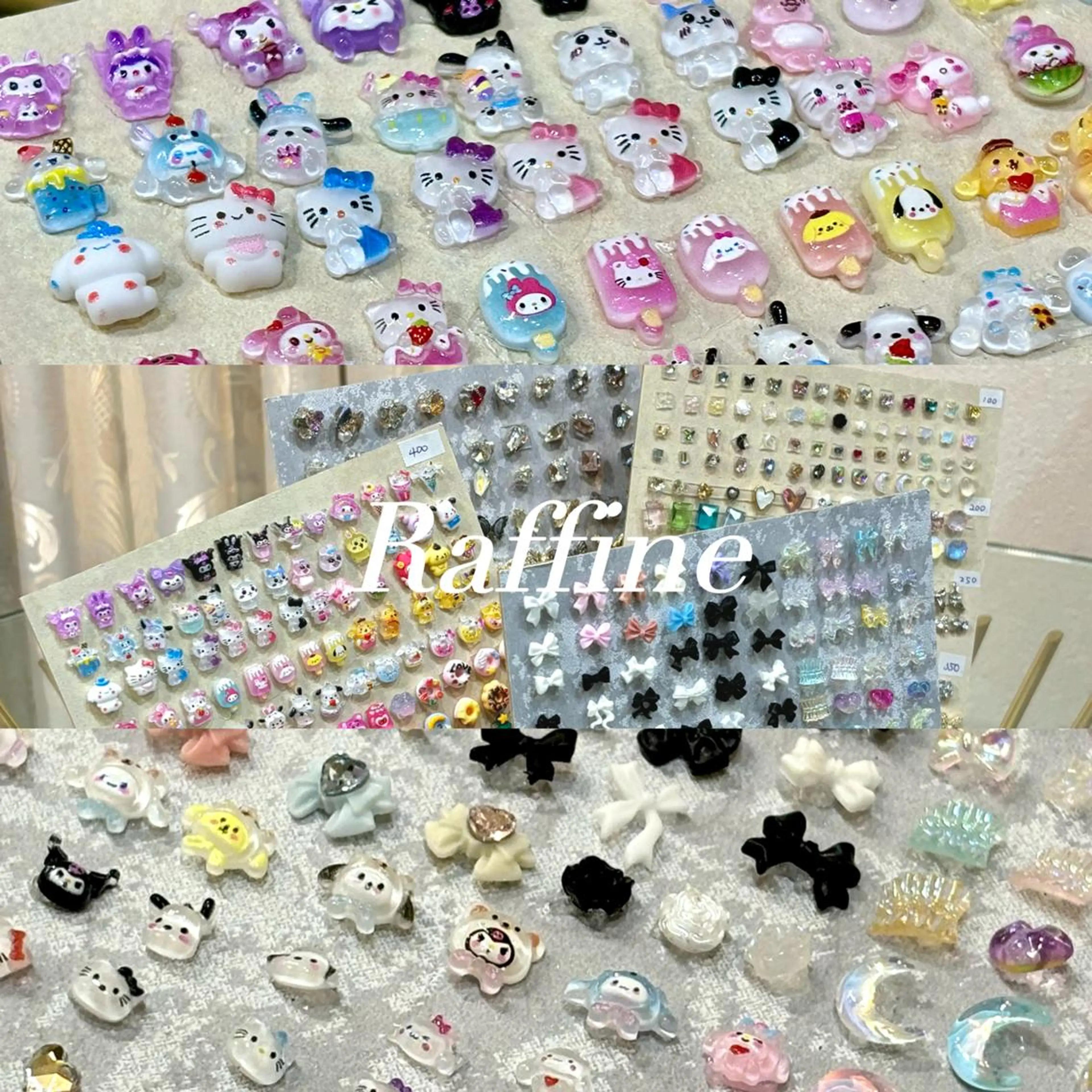 ネイル RAFFINE 月🦋🩵のネイルデザイン