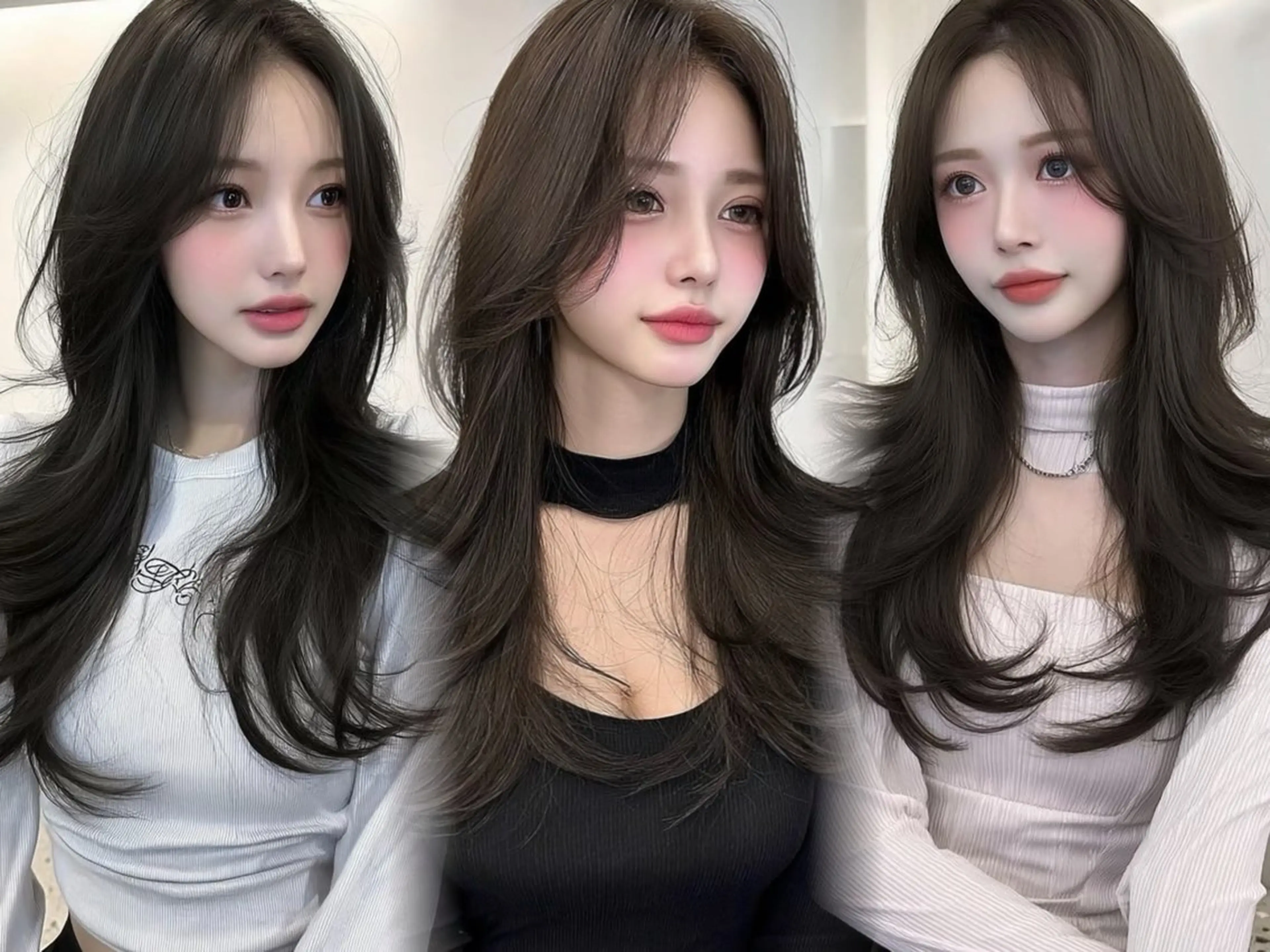 セミロング 髪質改善 韓国風ヘア トリートメント 韓国ヘア/透明感カラ ー/梅田/ayanoのヘアスタイル