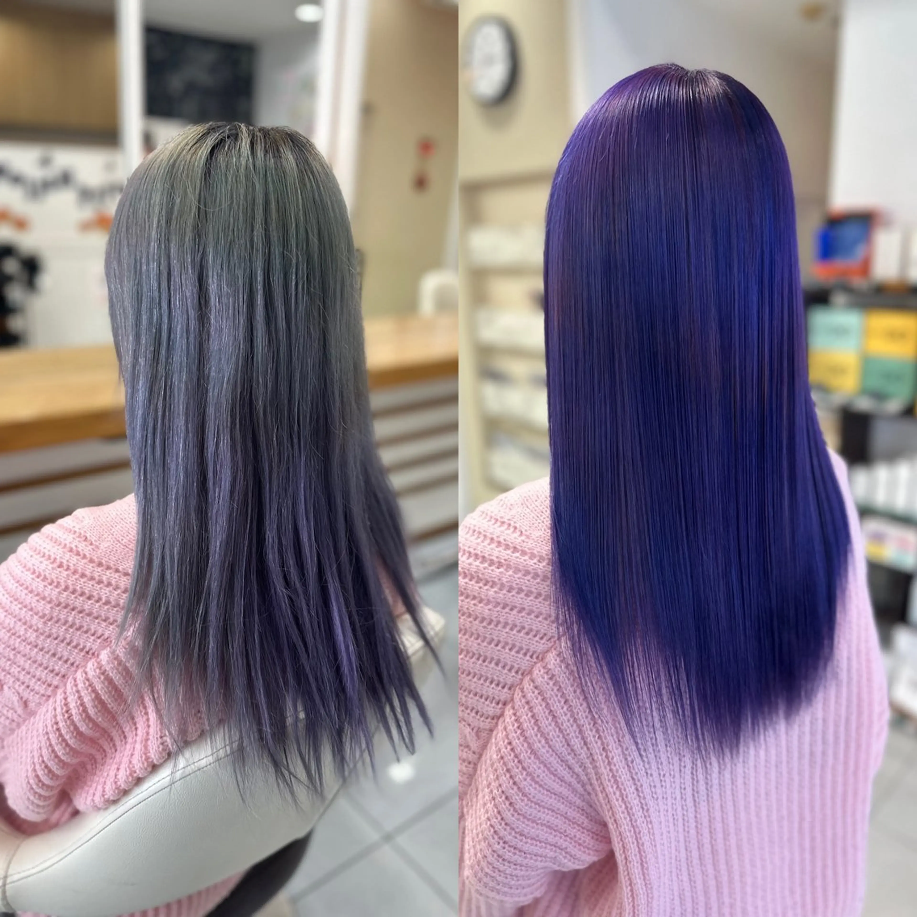 ロング カラー パーマ 縮毛矯正 トリートメント 髪質改善/縮毛矯正 /ブリーチ矯正/岡部のヘアスタイル