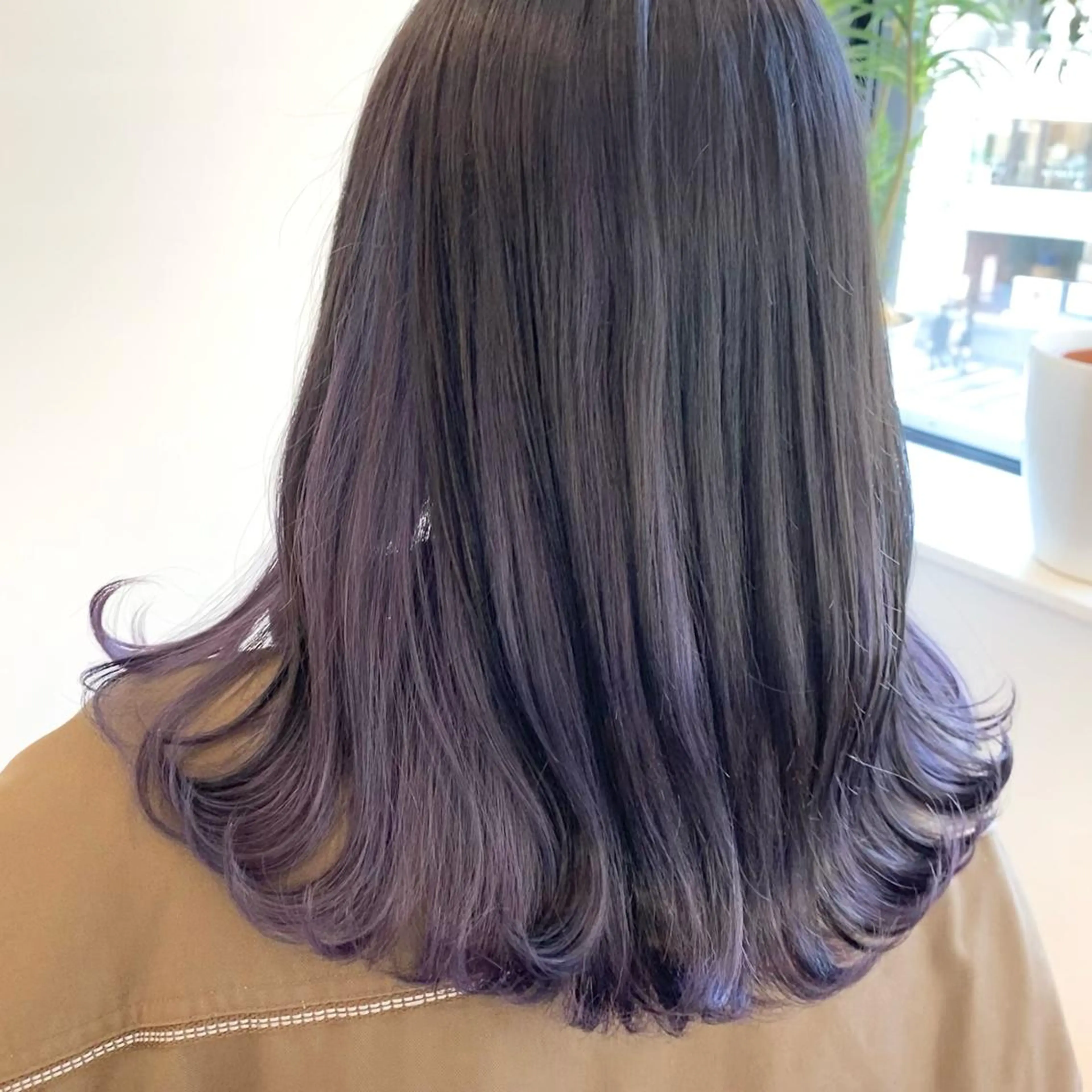 セミロング カット ヘアカラー トリートメント 吉原 みえのヘアスタイル