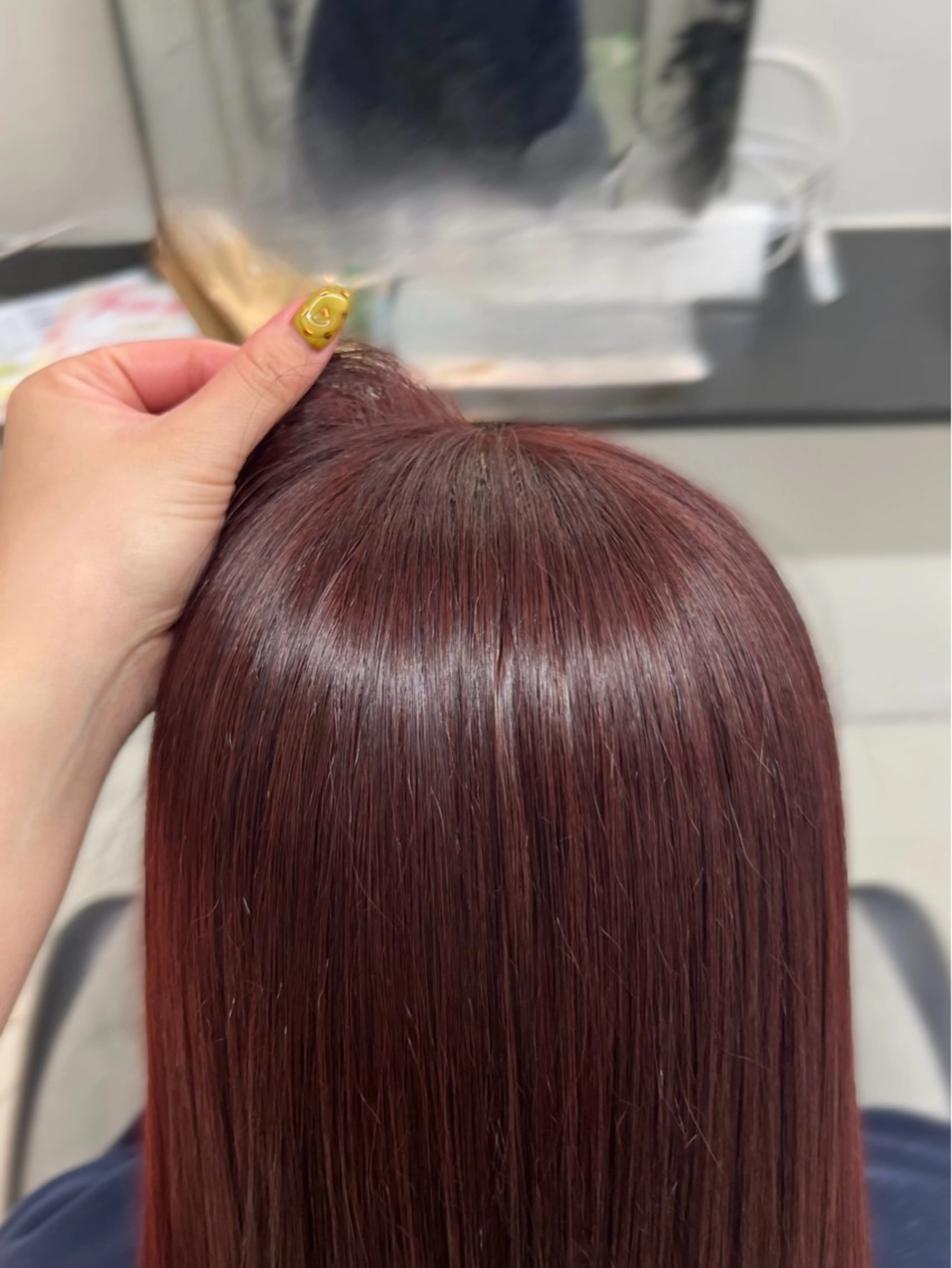 セミロング カラー ヘアカラー ブリーチなしWカラー /アレンジ/ユウミのヘアスタイル