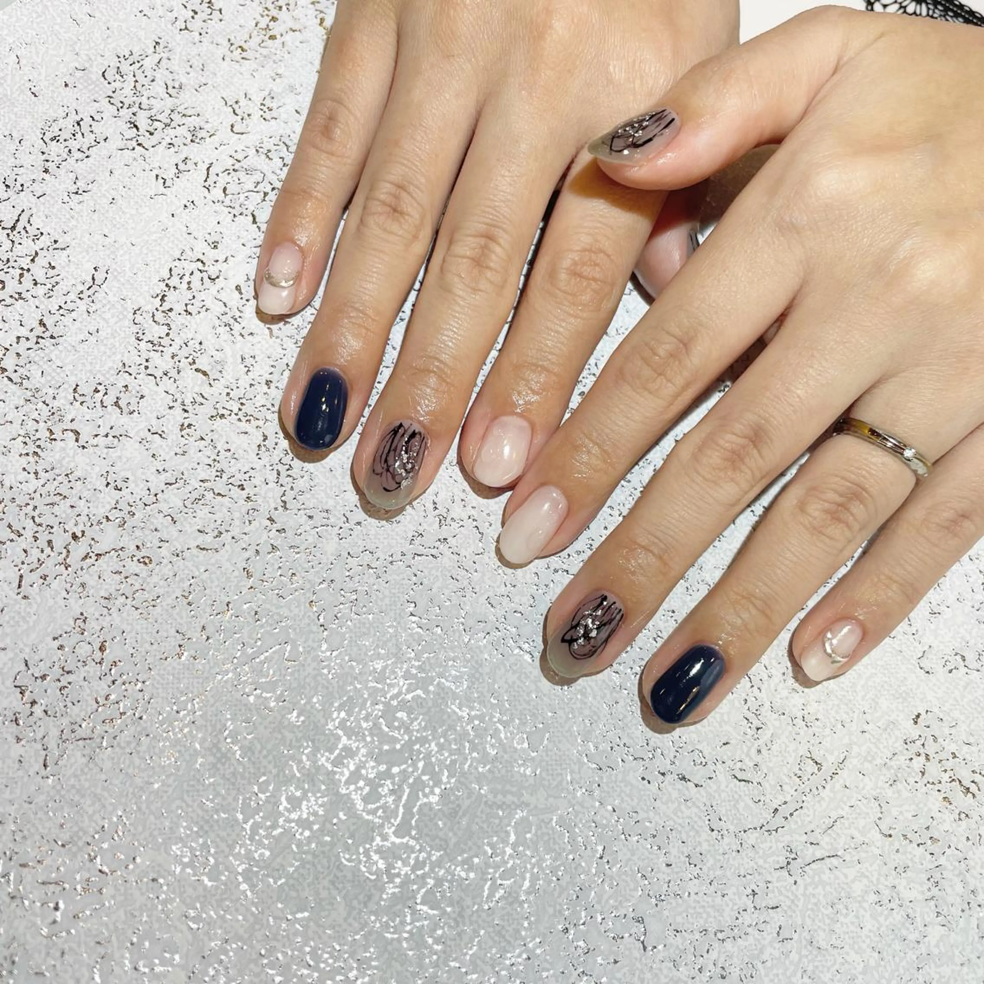 ネイル ハンドネイル 水戸 彩夏のネイルデザイン