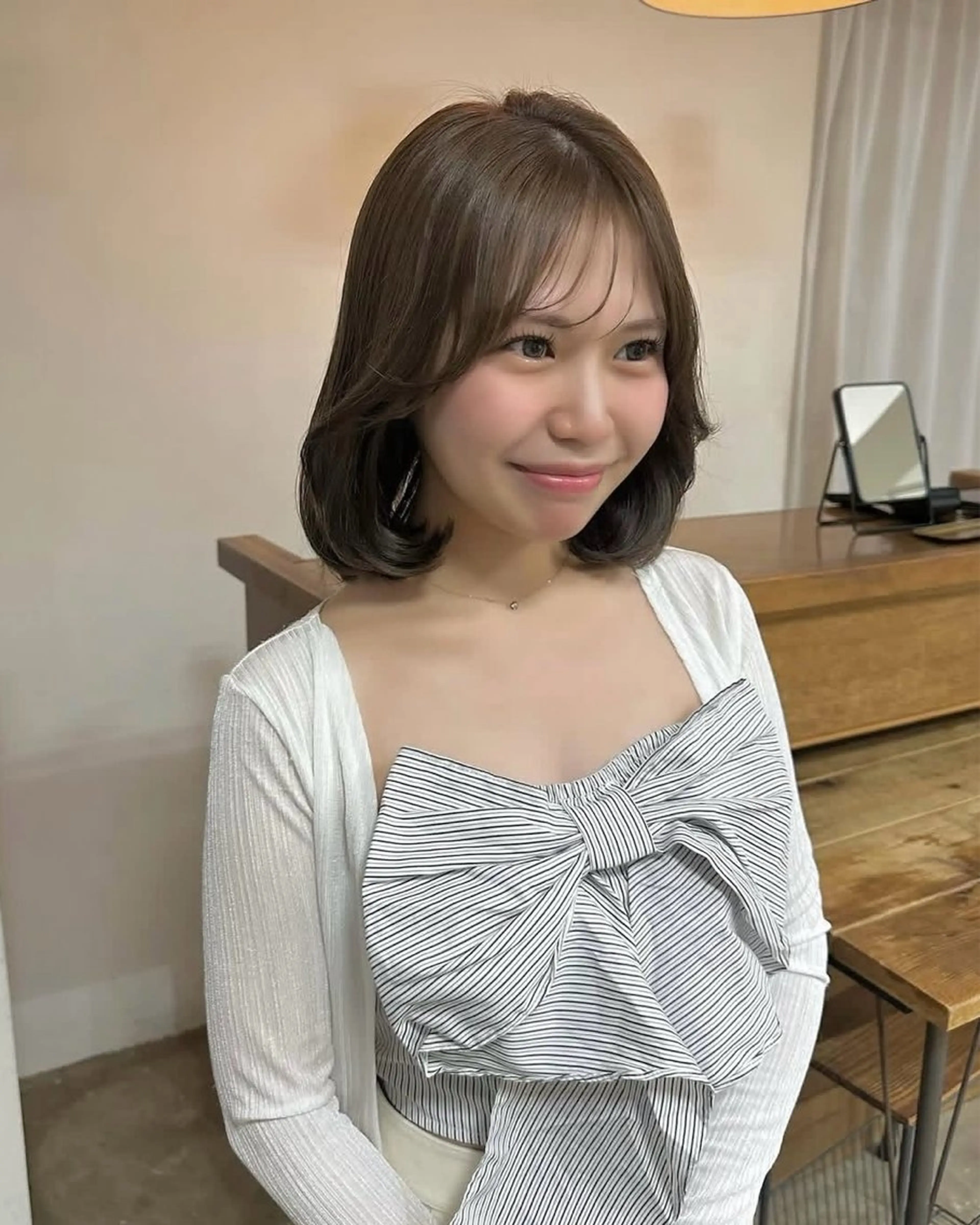 ミディアム トリートメント ヘアカラー トリートメント NAGISA 🎀透明感カラー🎀のヘアスタイル