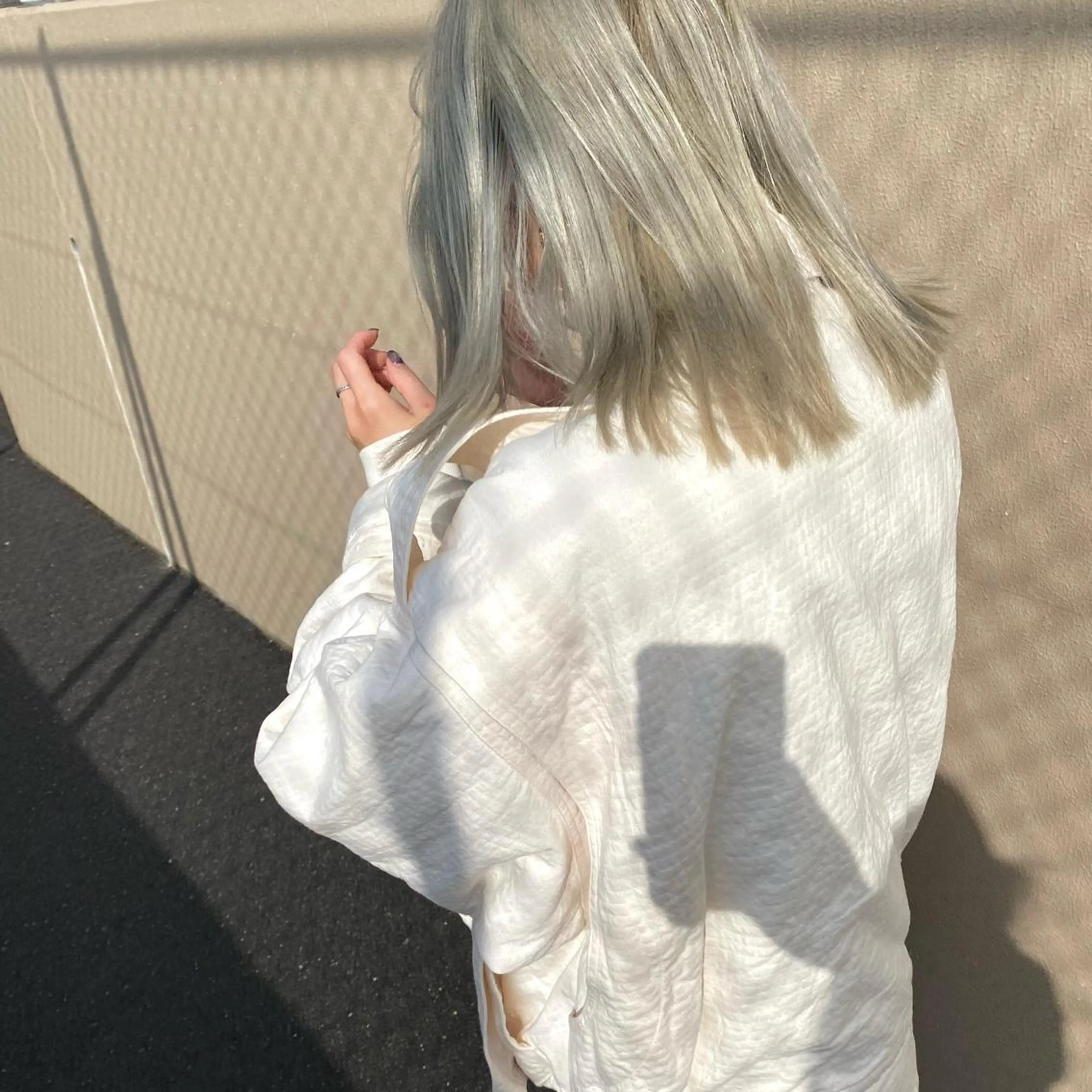 ミディアム カラー ブリーチ カット ヘアカラー トリートメント 髪質改善ｶﾗｰ ｹｱﾌﾞﾘｰﾁ/ﾀﾑのヘアスタイル