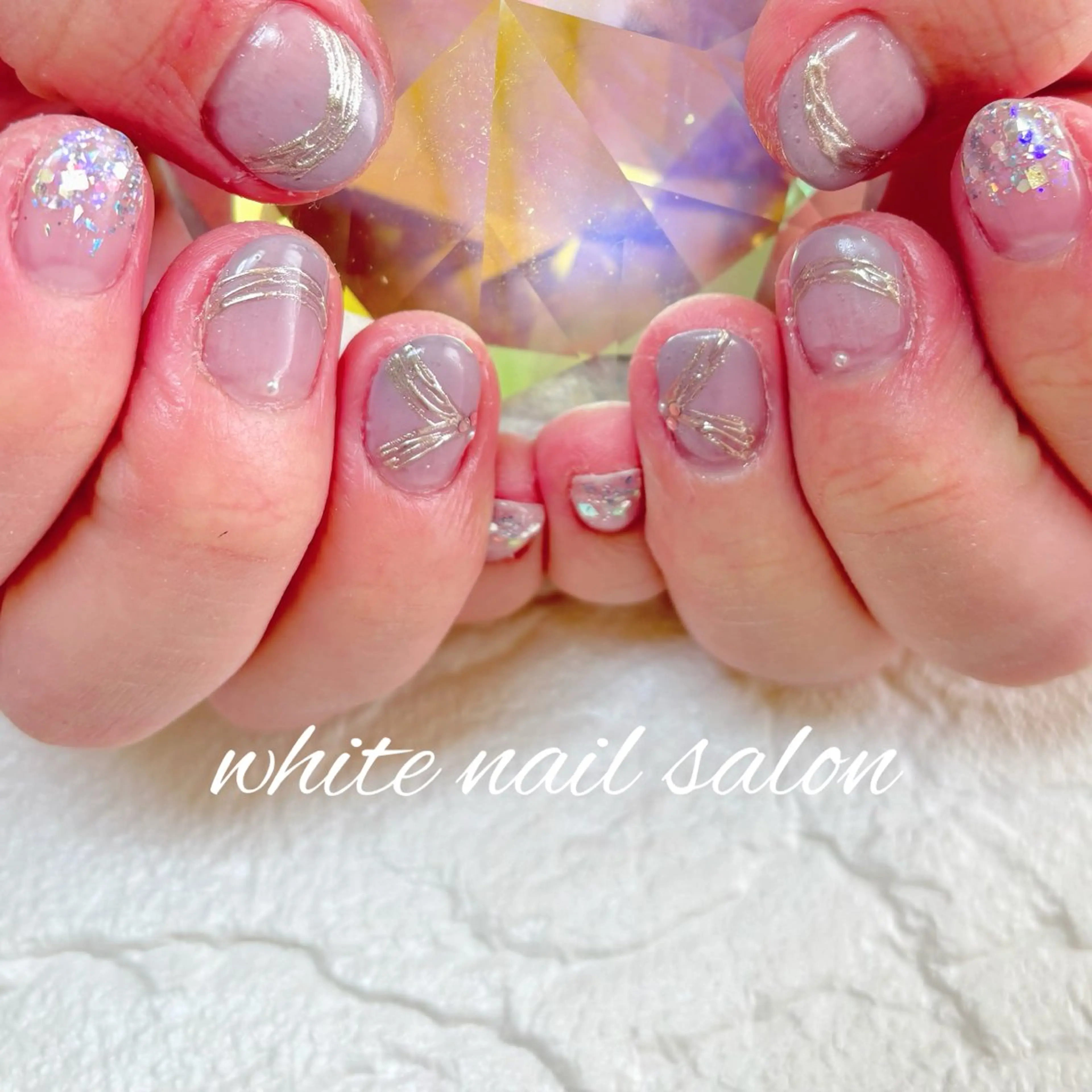 ネイル フットネイル ハンドネイル white nail salonのネイルデザイン