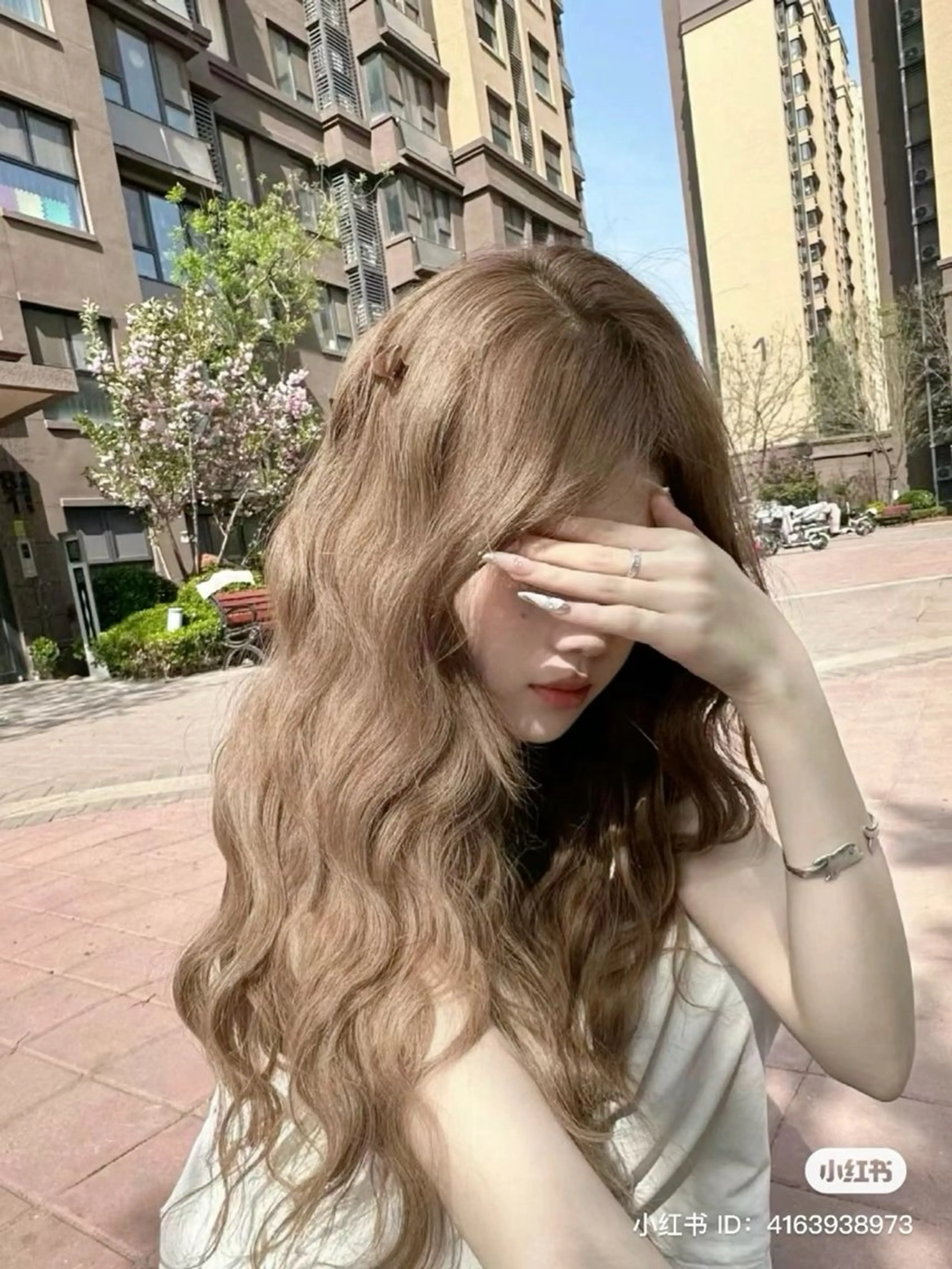 ロング カラー ブリーチなし🌼トレ ンド🌼似合わせのヘアスタイル