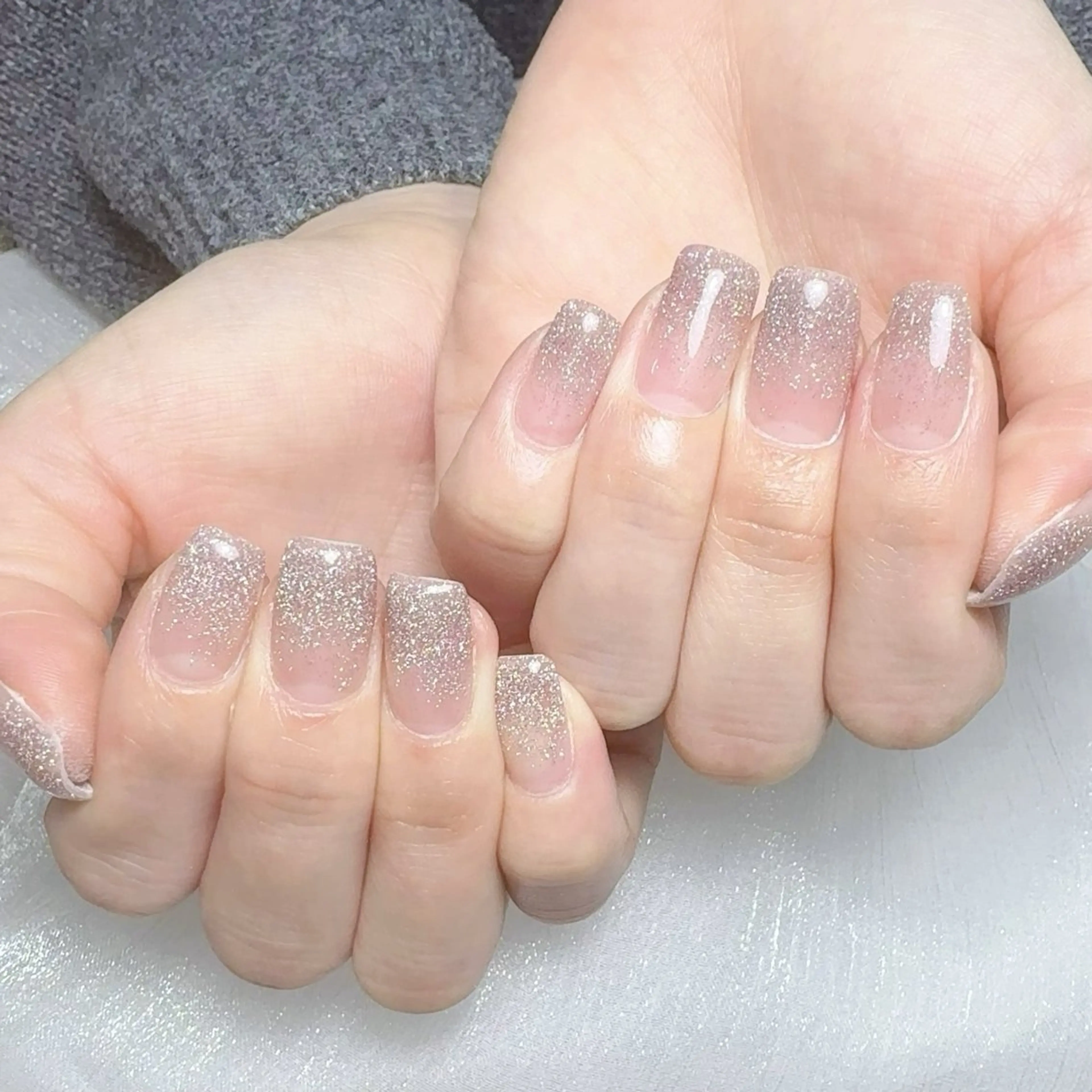 メンズ ネイル メンズ韓国風 アートネイル オーロラネイル ガーリー キラキラネイル ハンドネイル Nail salon 木にいるのネイルデザイン