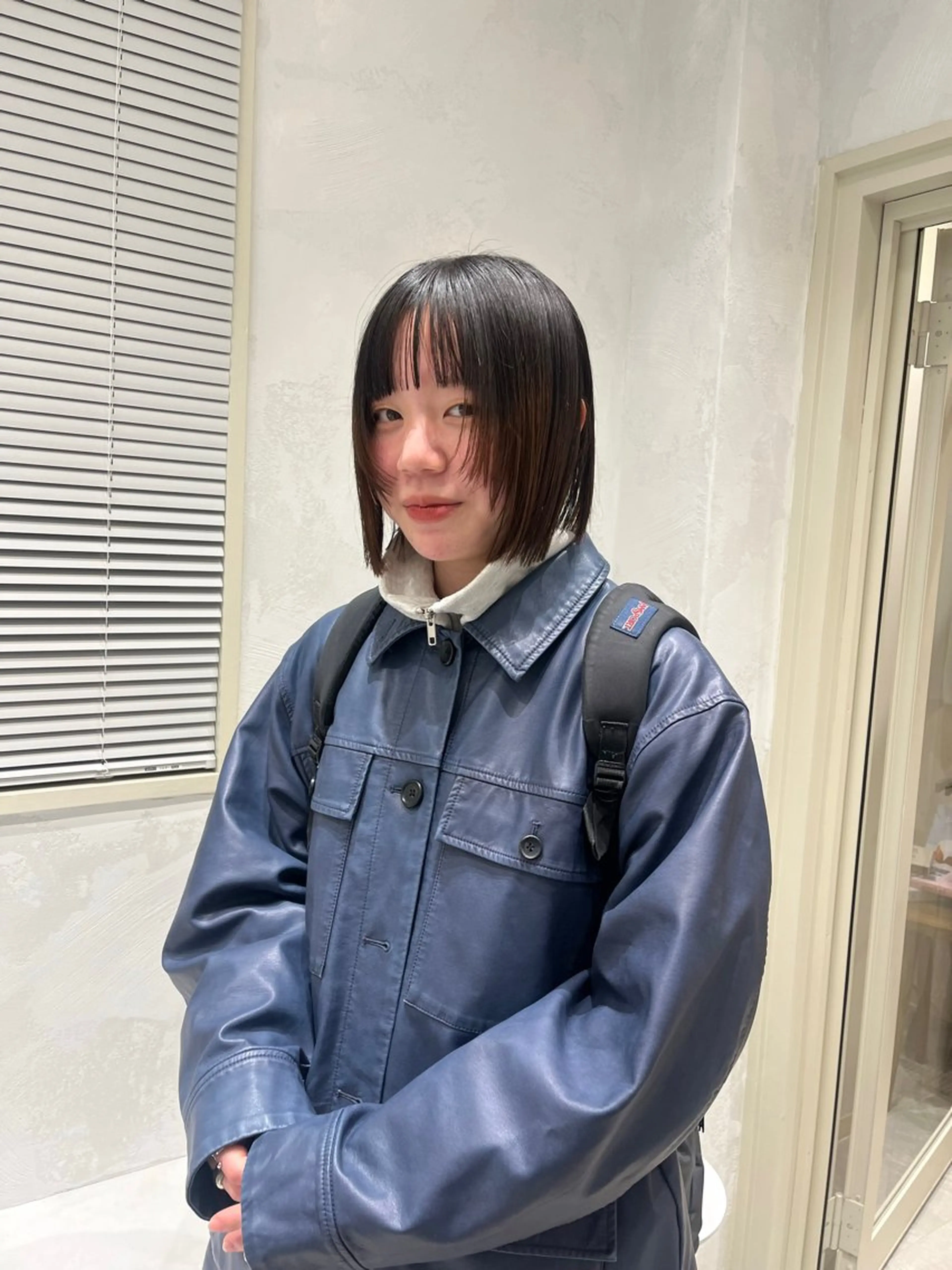 ショート 切りっぱなしボブ ボブ 顔まわりレイヤー レイヤーカット ETERNAL所属・姫路/飾磨 reika 🌛のヘアスタイル