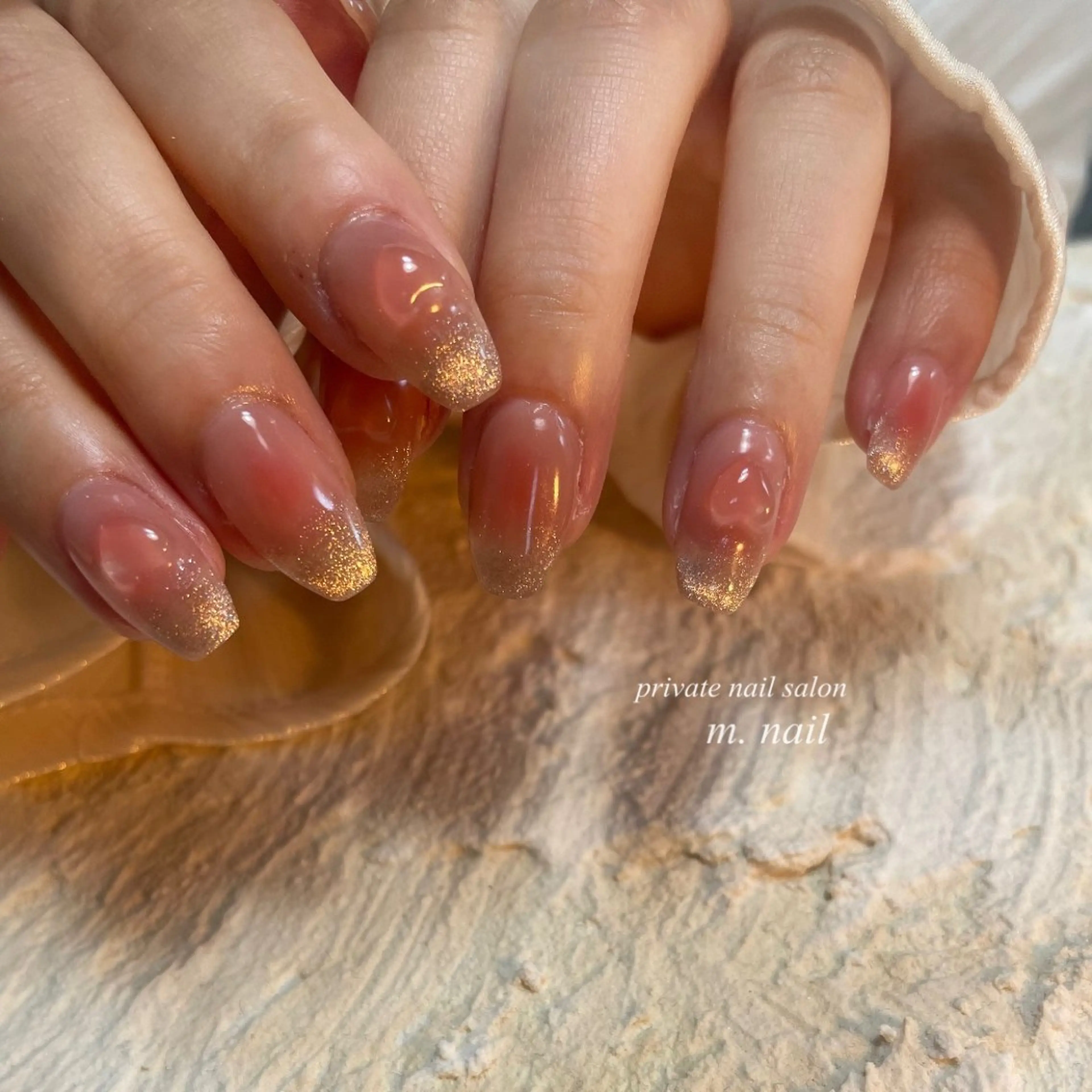 ネイル チークネイル フレンチネイル 韓国ネイル マグネットネイル ハンドネイル m.nail salonのネイルデザイン