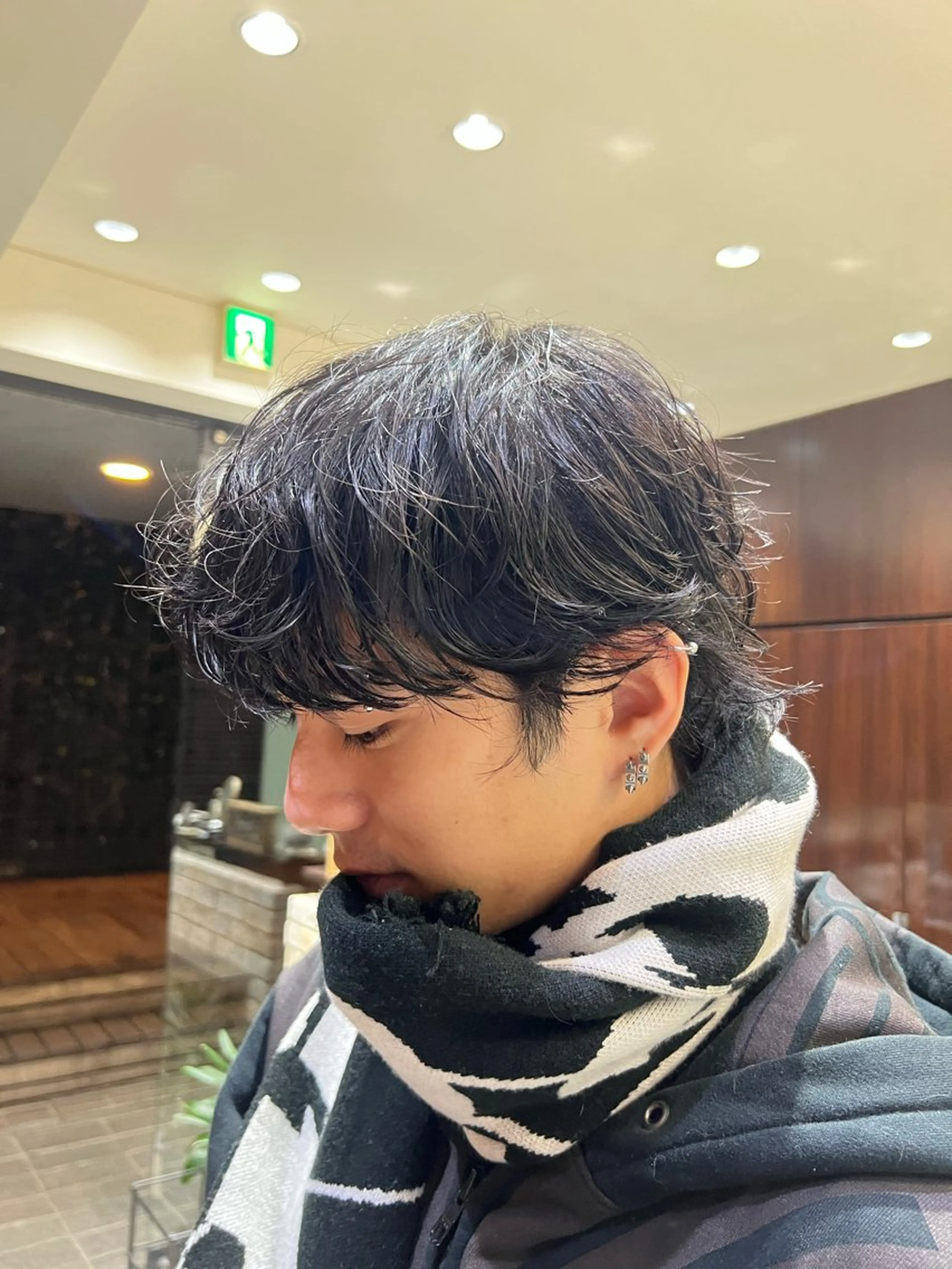 ショート カット パーマ メンズパーマ 岩成健志郎のヘアスタイル