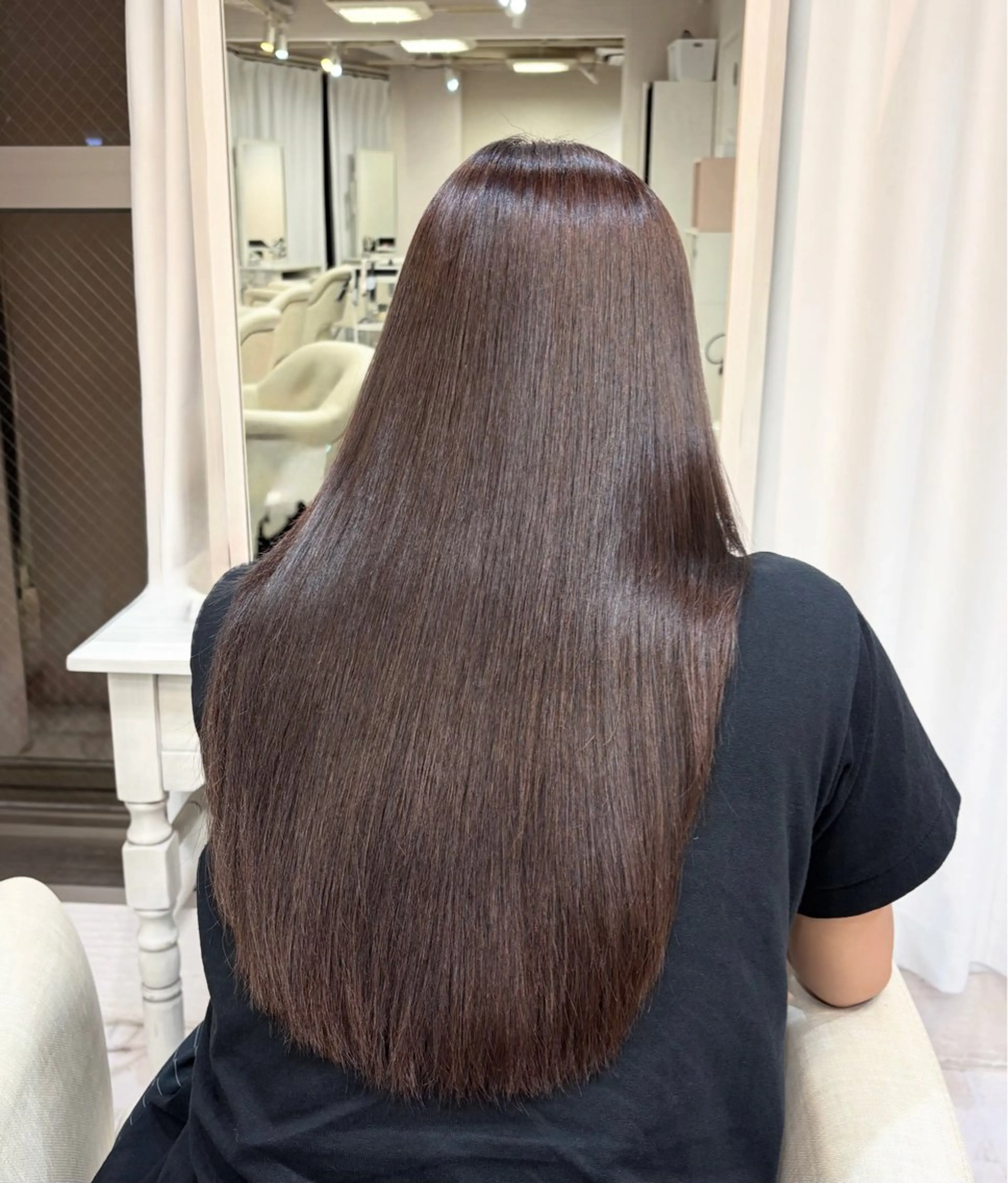 ロング 縮毛矯正 カット 縮毛矯正 トリートメント 大橋 美咲のヘアスタイル
