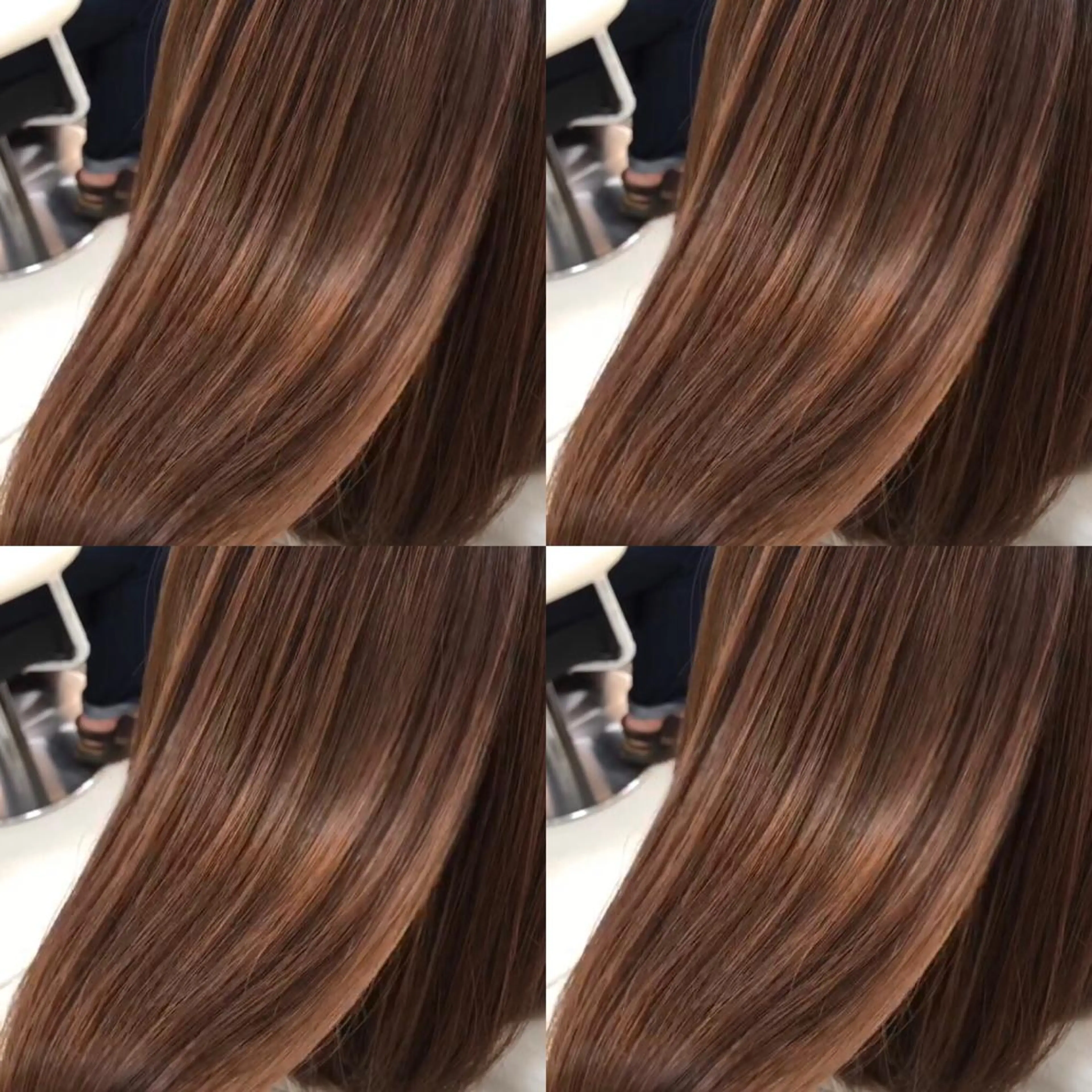 ロング パーマ アッシュ 学生 髪質改善 レイヤーカット 縮毛矯正 Ash 山田 勇太のヘアスタイル