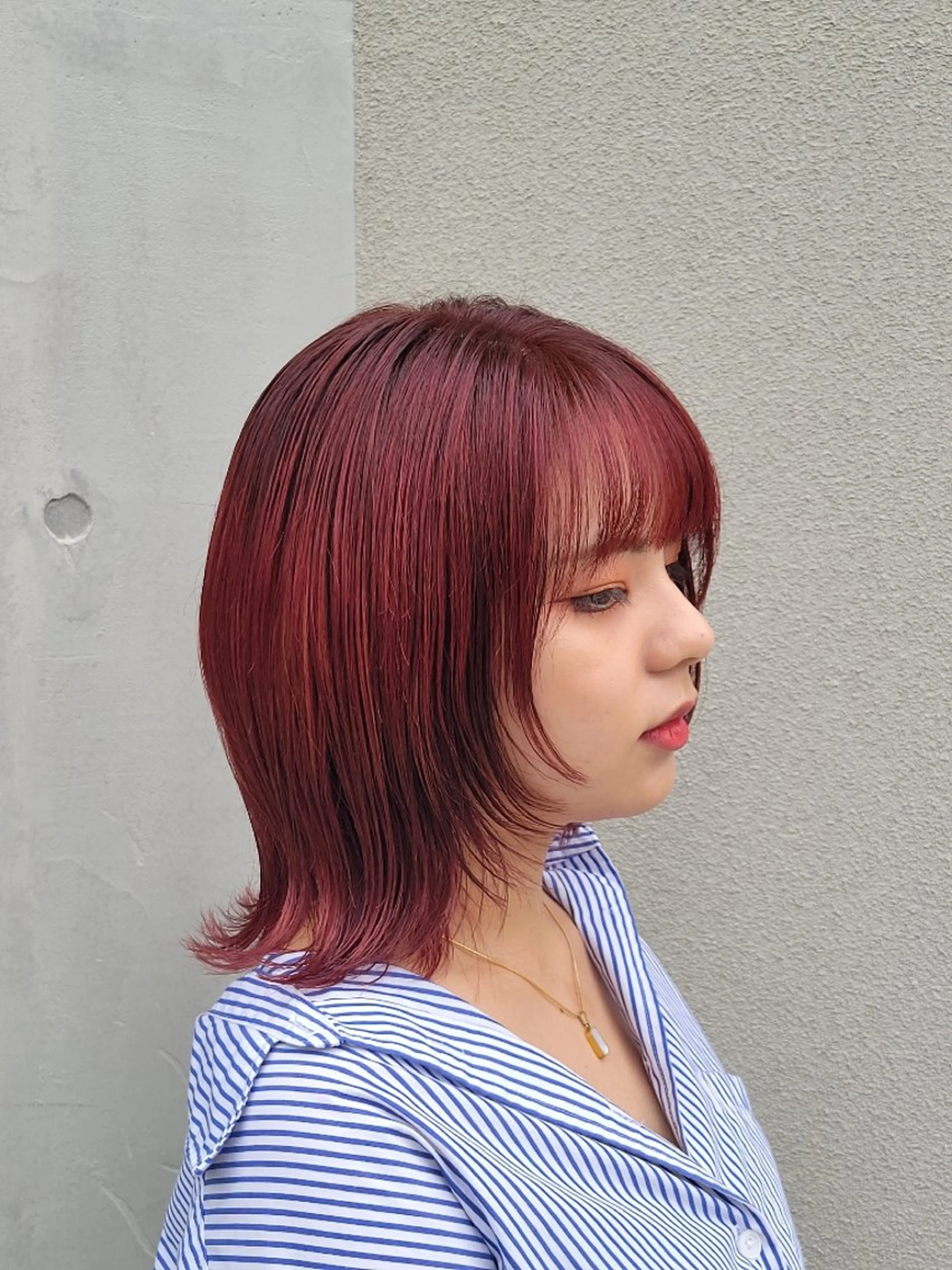 ミディアム 顔まわりレイヤー 顔周りカット レイヤーカット ウルフカット 撮影モデル 渡辺祐輔 レイヤー✂ 透明感🫧艶カラー✨のその他イメージ