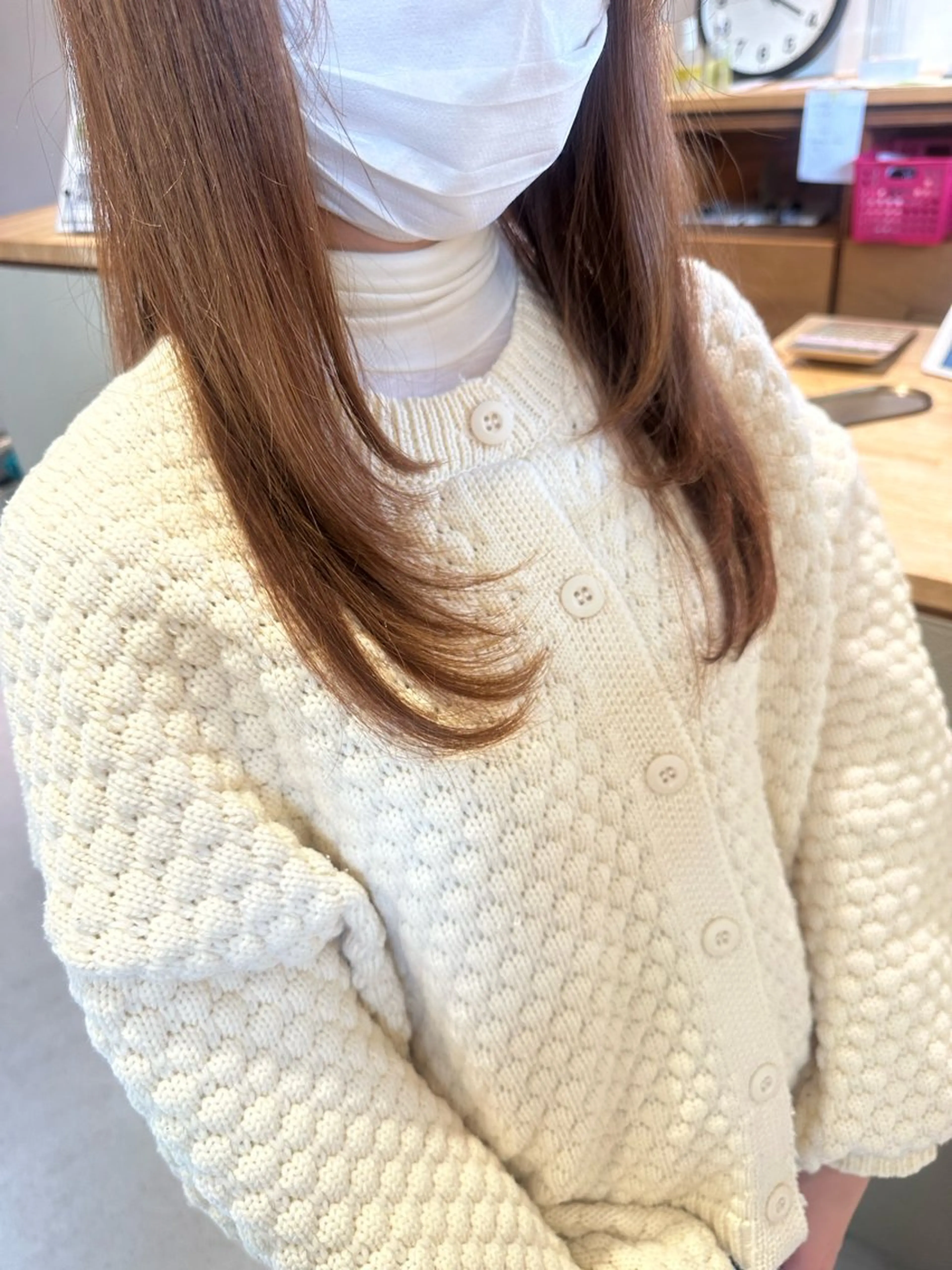 ロング ロングレイヤー 顔まわりレイヤー 顔周りカット レイヤーカット ロング レイヤー/蟹江/ くすみカラー/川口のヘアスタイル