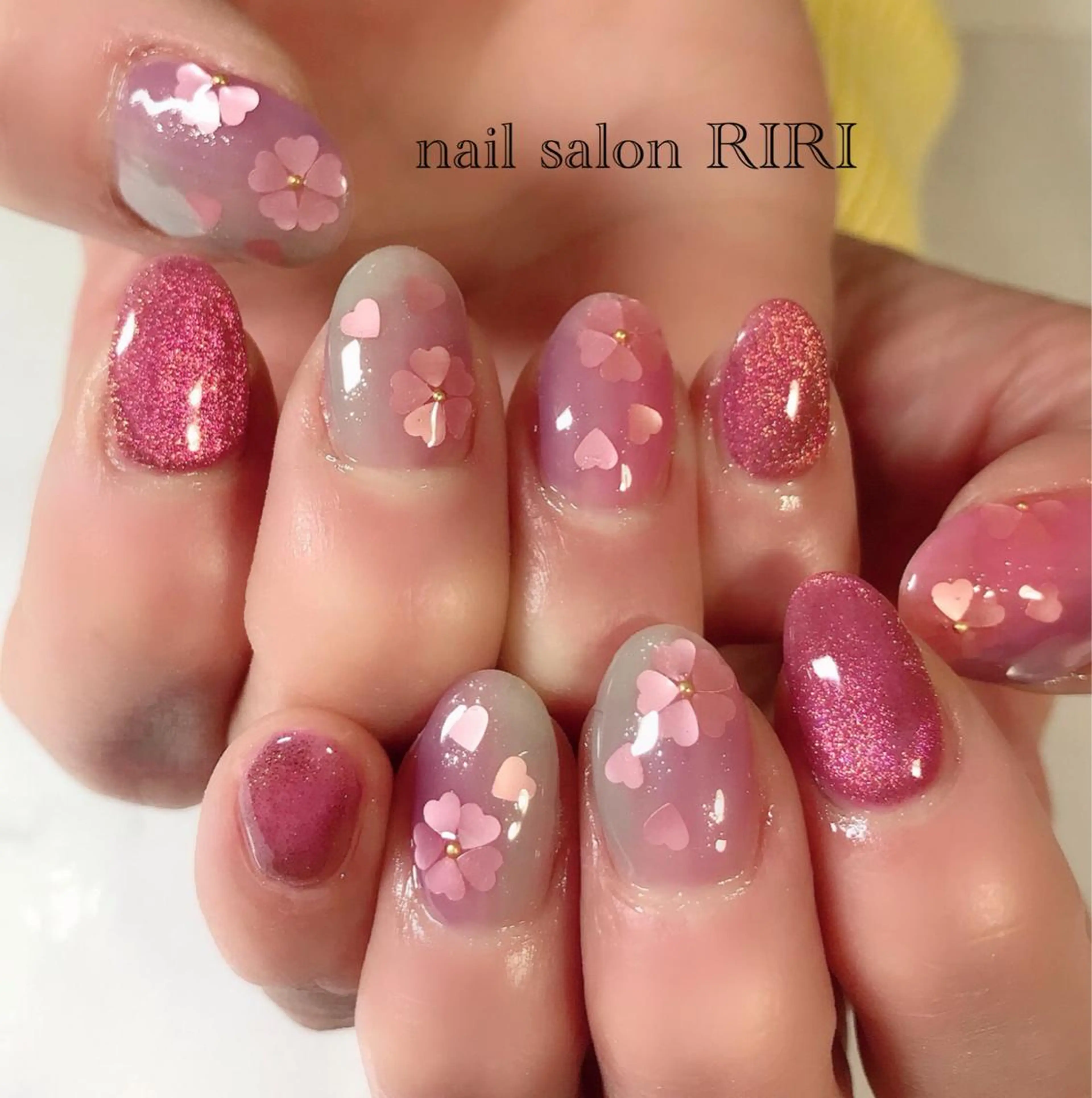 ネイル 桜ネイル マグネットネイル private  nail  salon RIRI所属・RIRI リリのネイルデザイン