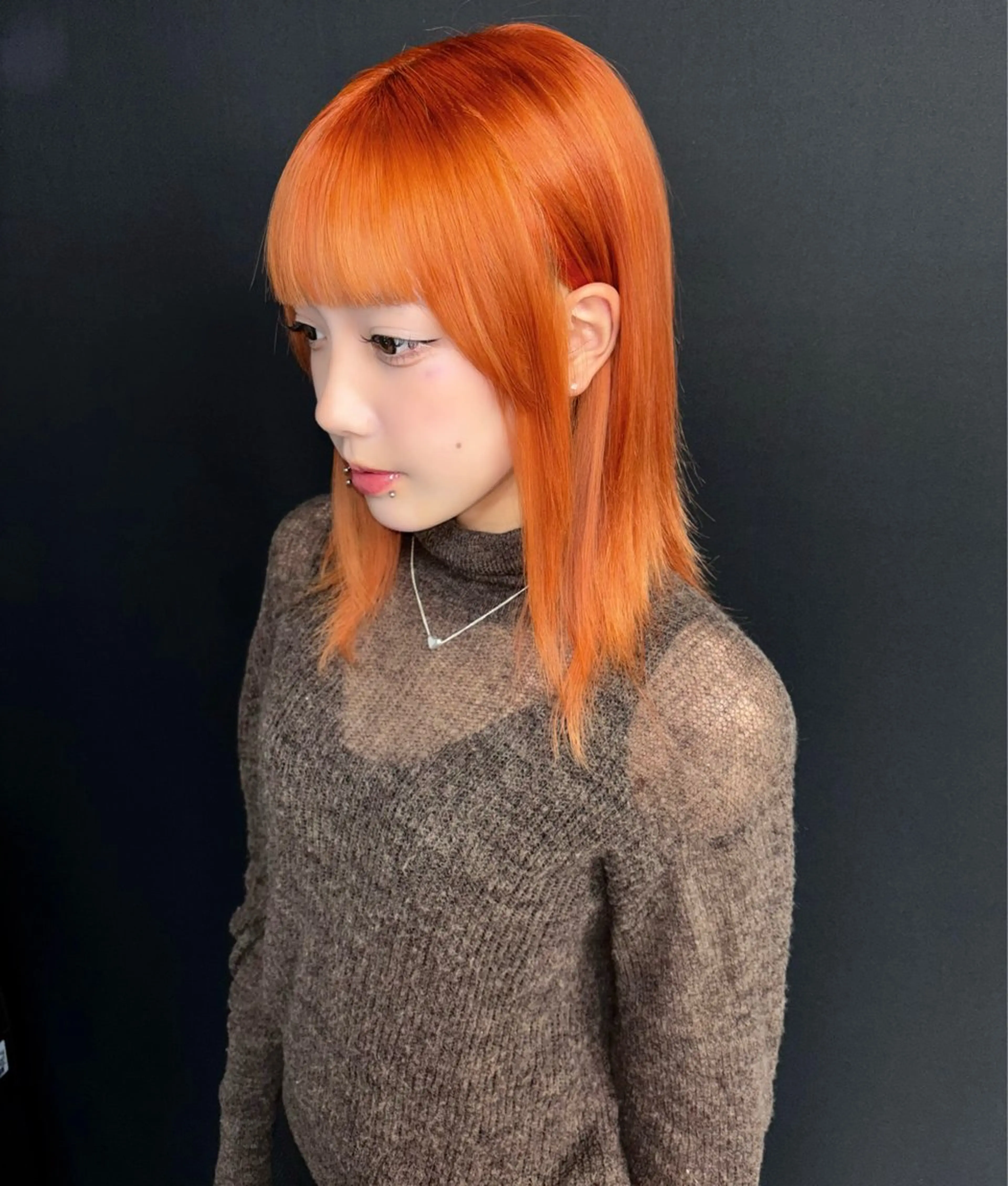 全頭1ブリーチ＋カラー＋内部補修トリートメントの写真