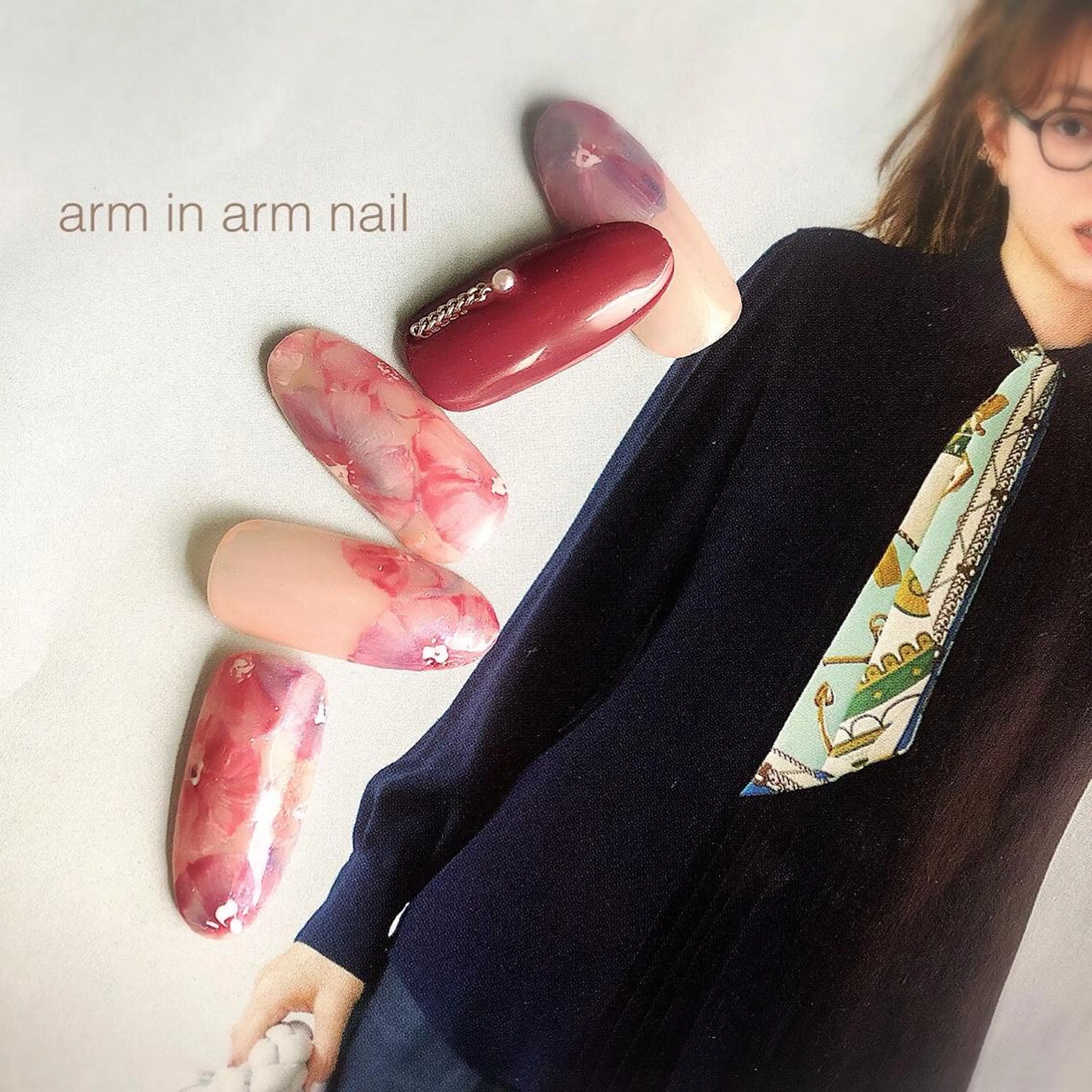 ネイル arm in arm ︎✿Yamamotoのマツエク・マツパデザイン