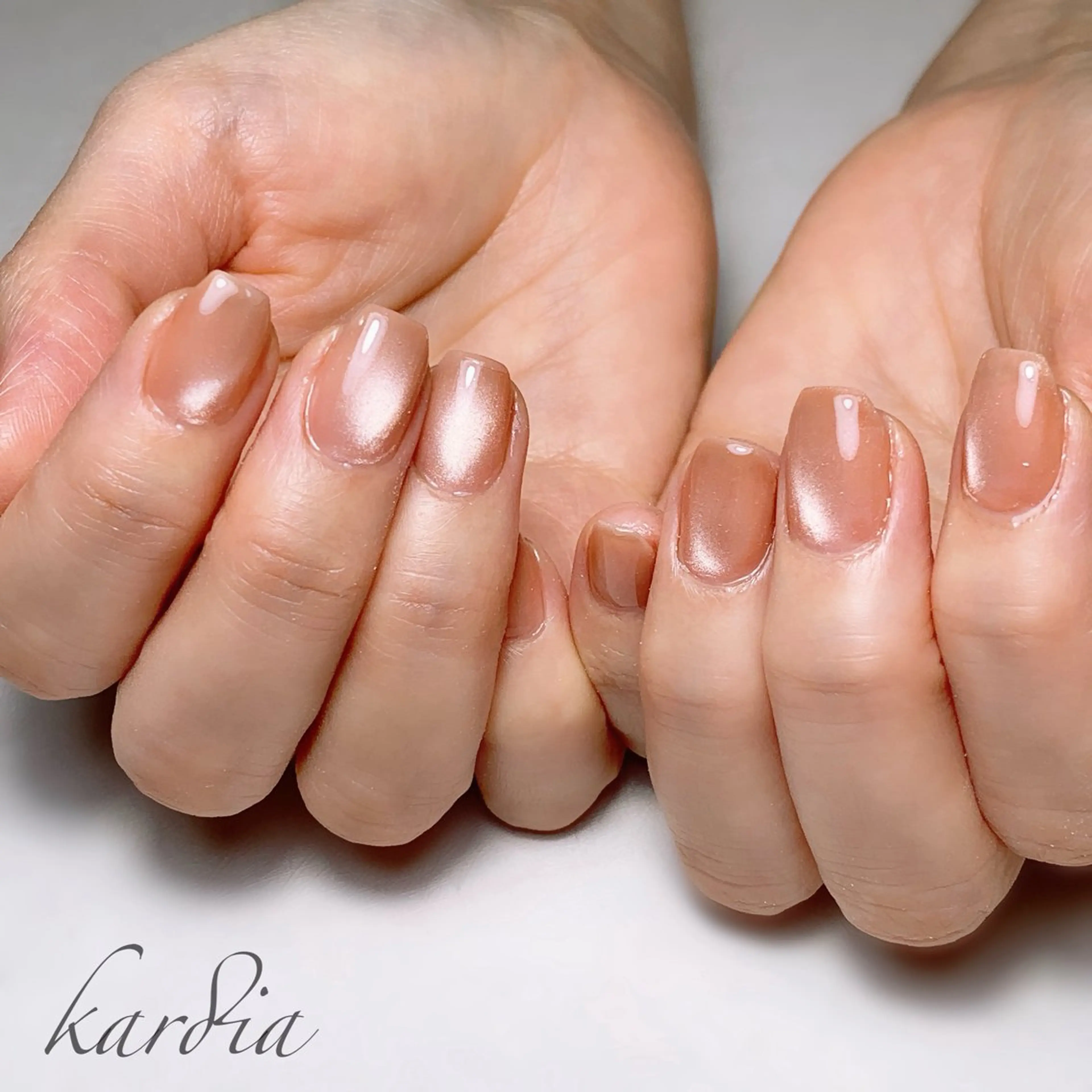 ネイル ハンドネイル καρδιά -ｶﾙﾃﾞｨｱ-のネイルデザイン