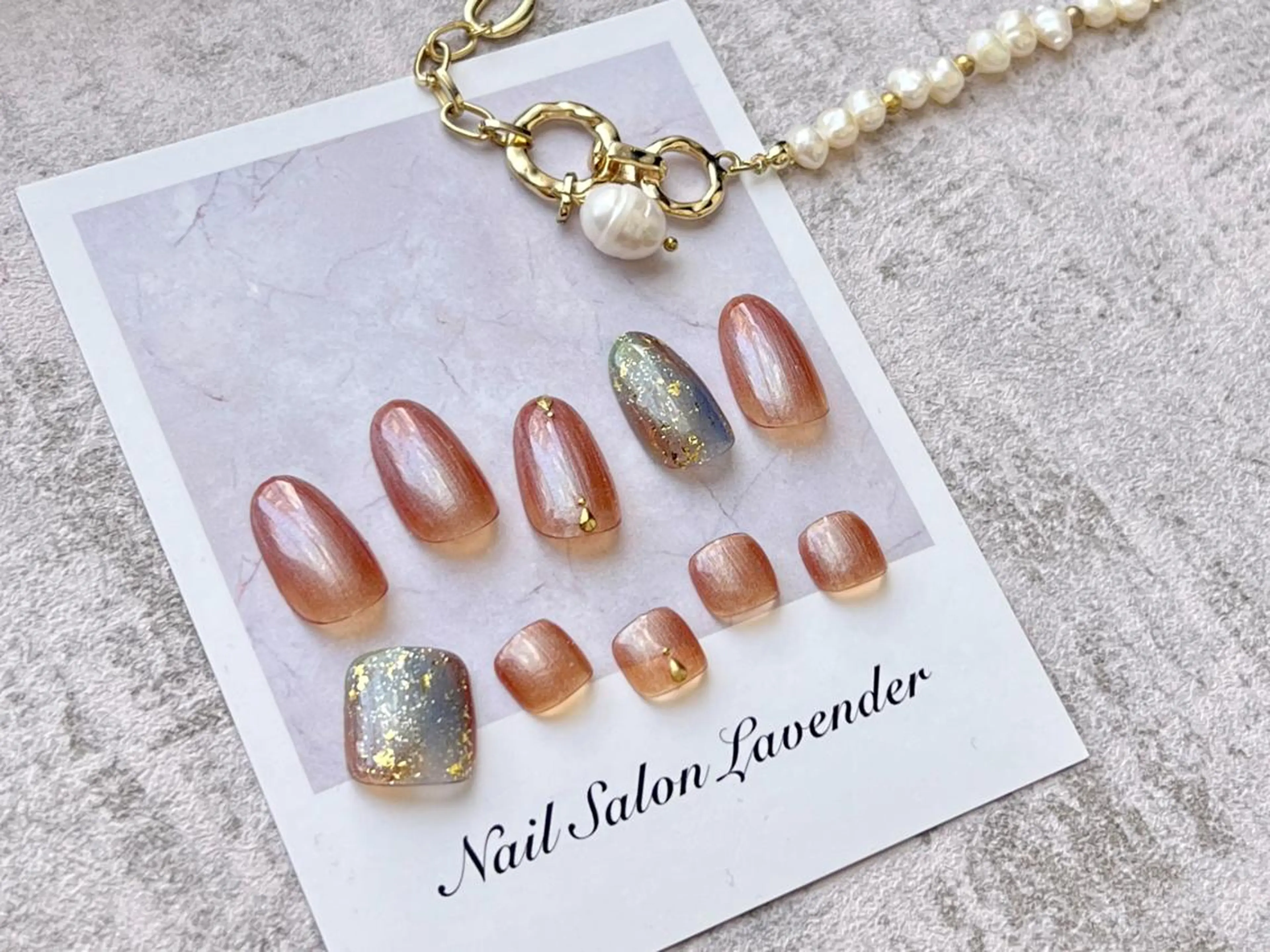 ネイル 佐藤 ニーナ★ラベンダーのネイルデザイン