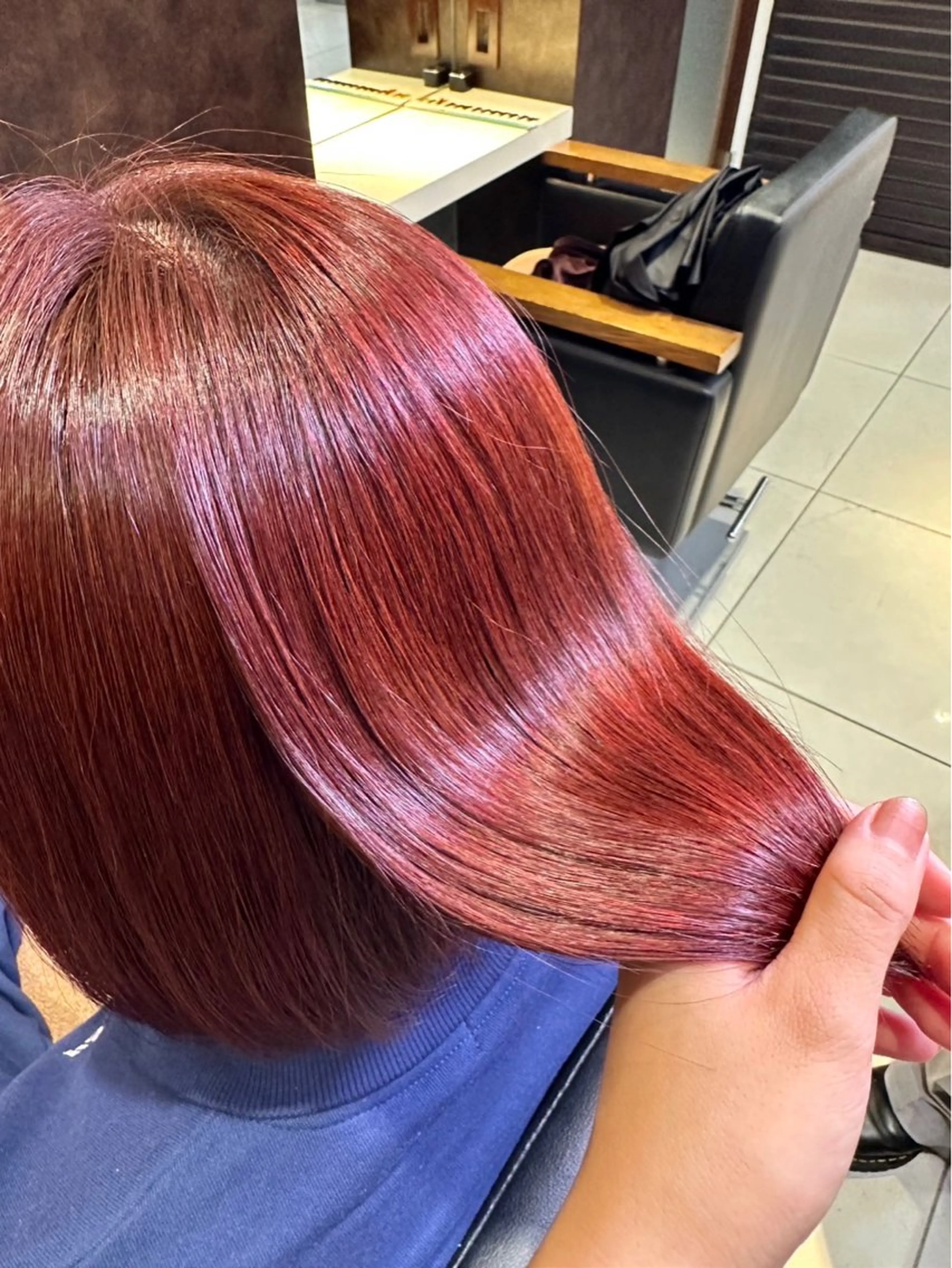 ミディアム カラー 🤎韓国ヘア ベージュ まゆか🤎のヘアスタイル