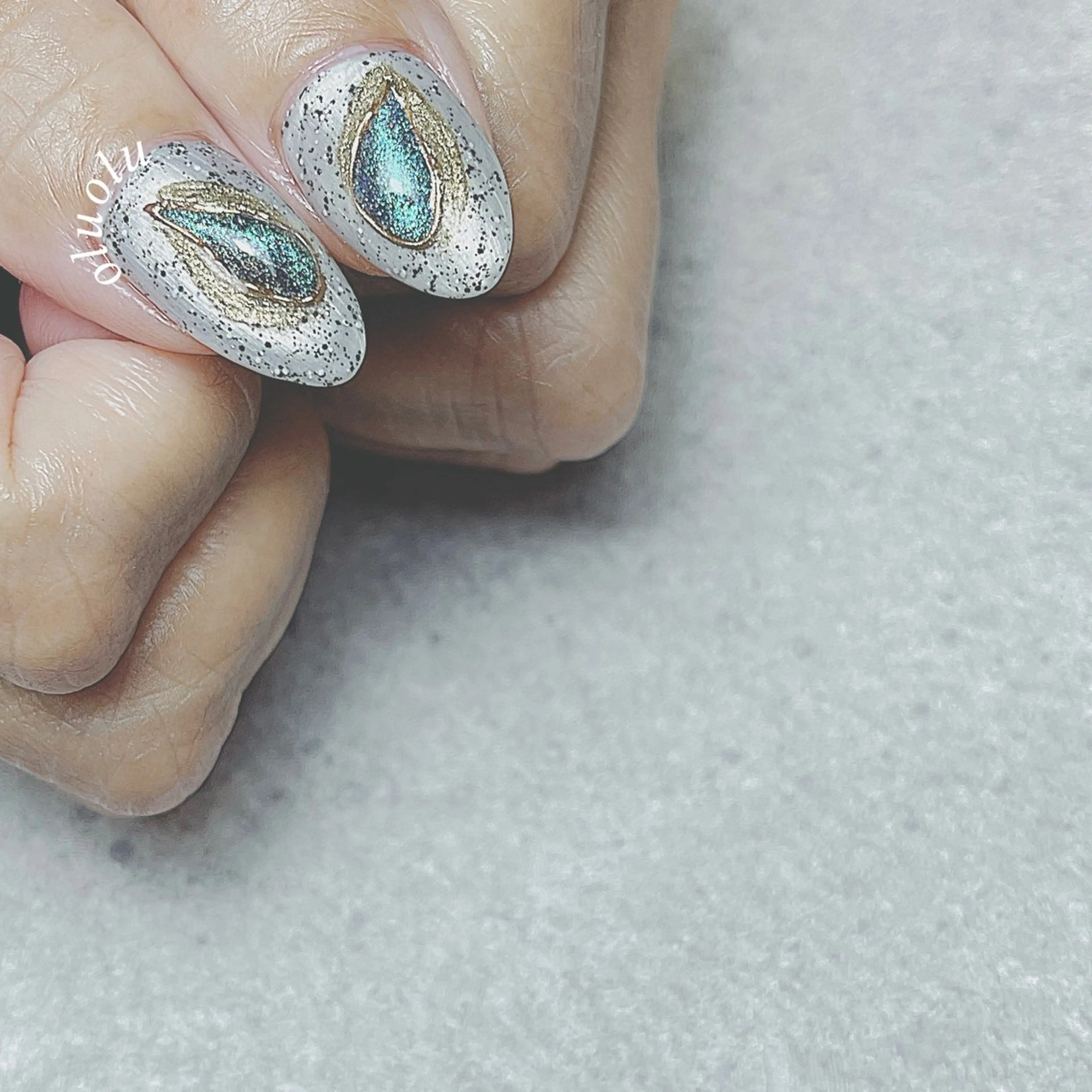 ネイル アートネイル フットネイル マグネットネイル ニュアンスネイル ぷっくりネイル ハンドネイル 大村 紬華のネイルデザイン