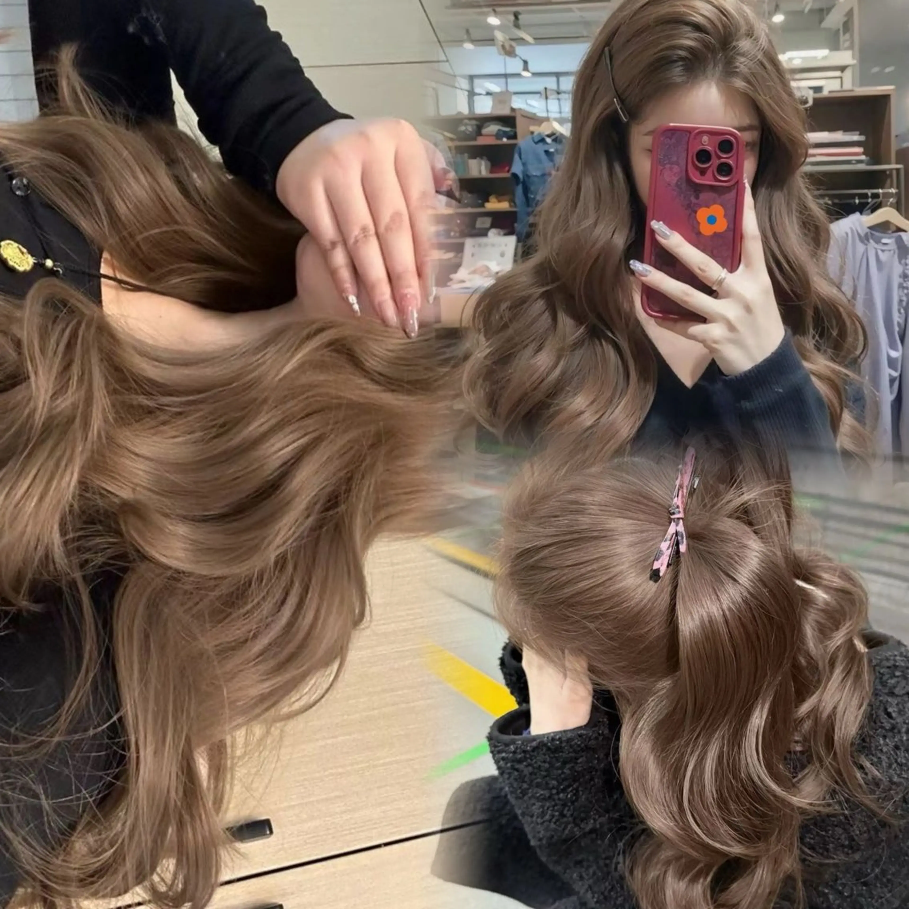 ロング カラー ブリーチ 透明感カラー ヘアカラー トレンドスタイル/ ワンホン/YURIのヘアスタイル