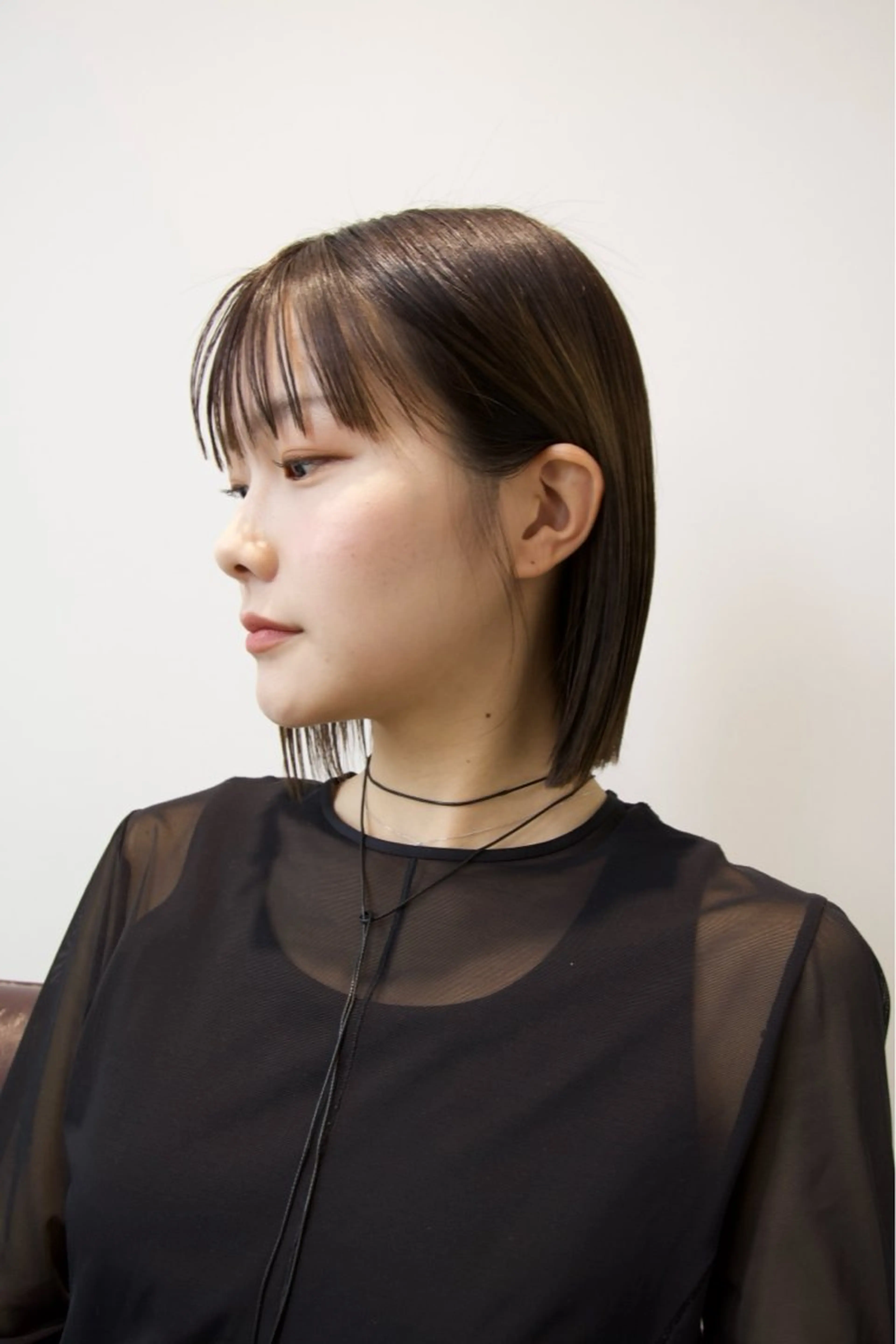 ミディアム ボブ SAUT銀座所属・石川玲菜/ 髪質改善ボブ/メンズのヘアスタイル