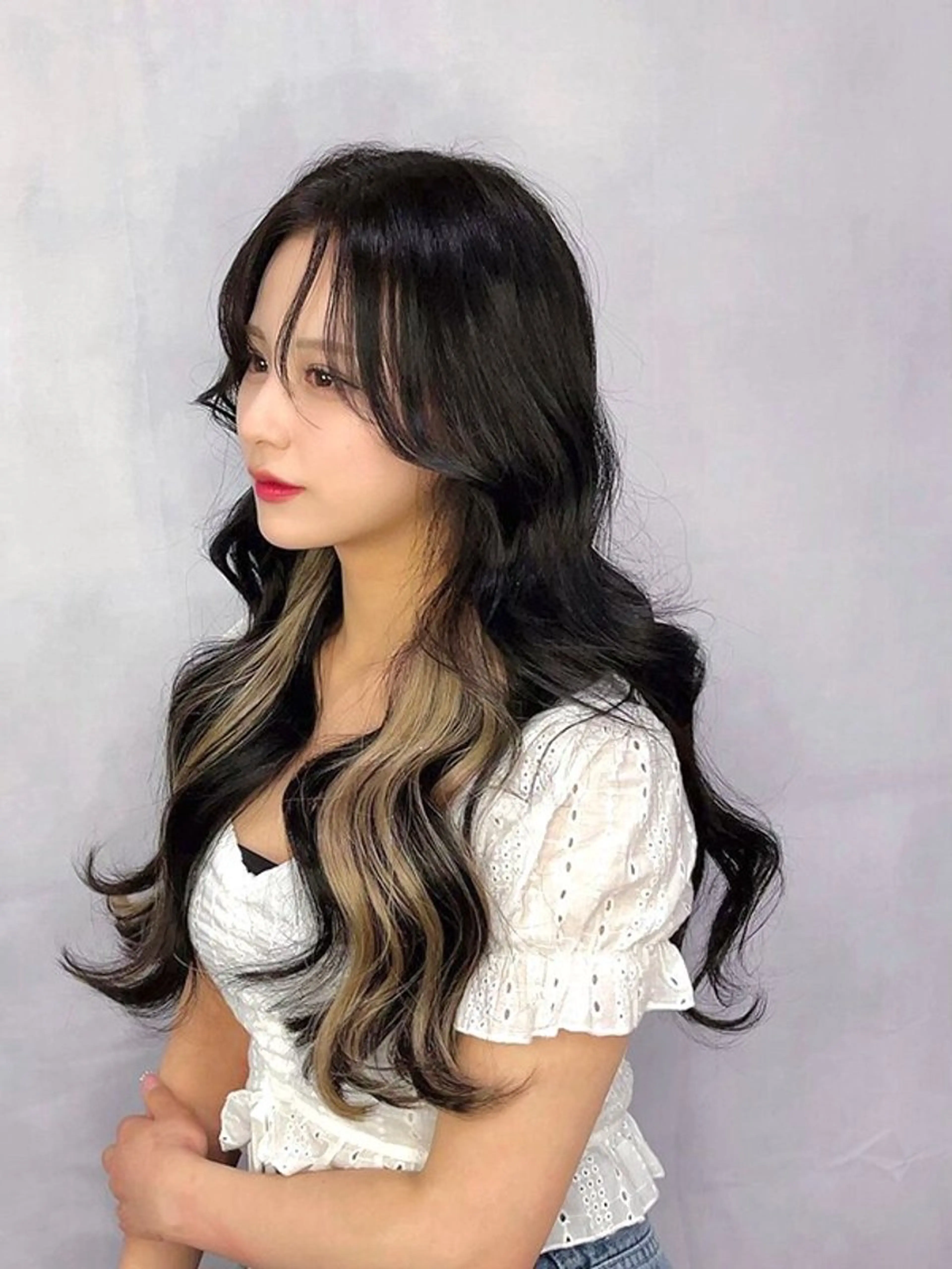 カラー＋人毛100% MVPシールエクステ60枚コースの写真