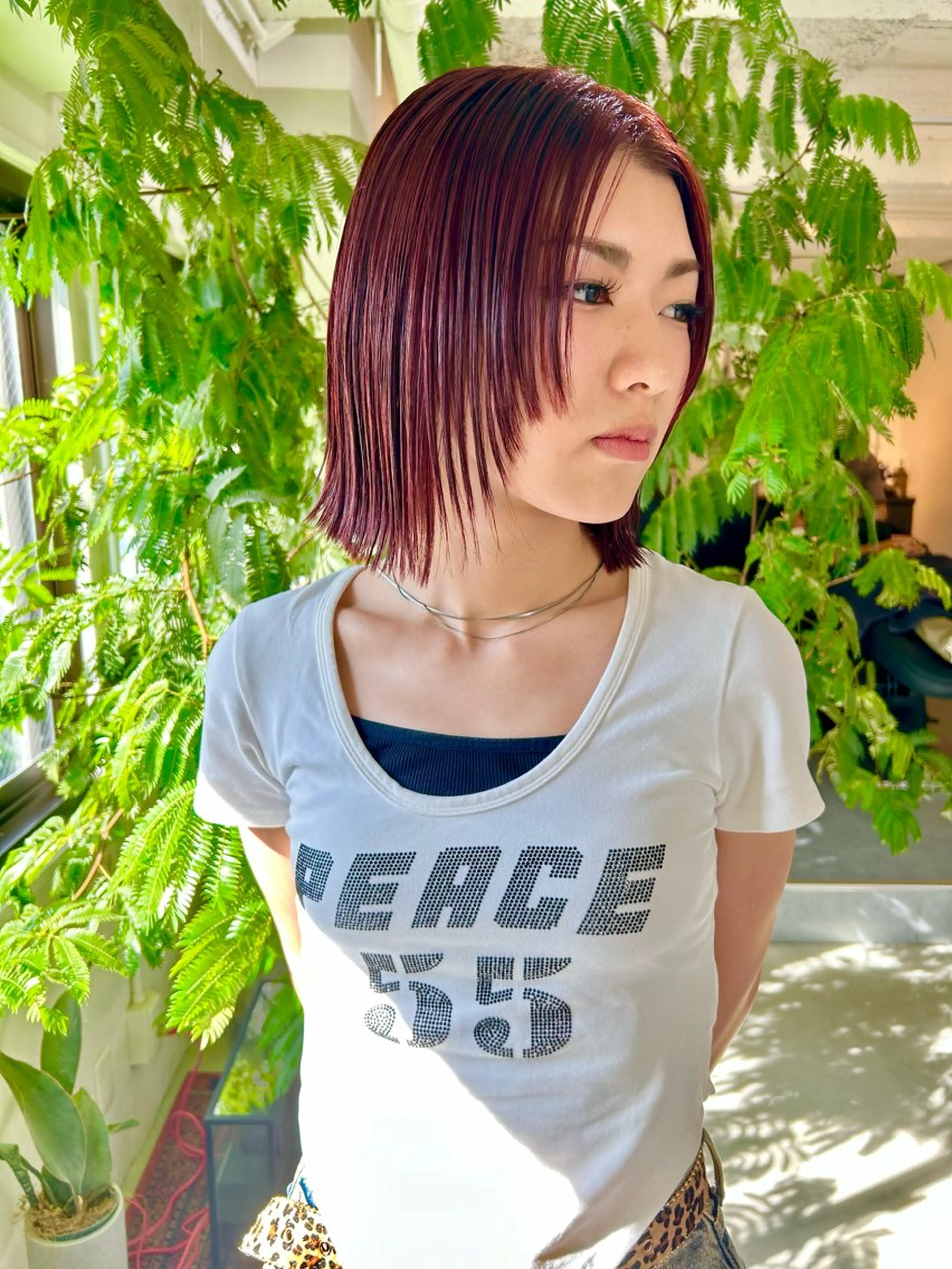 カラー ブリーチ ボルドーカラー ブリーチなしカラー FavyS所属・心斎橋/カラー /りくのヘアスタイル