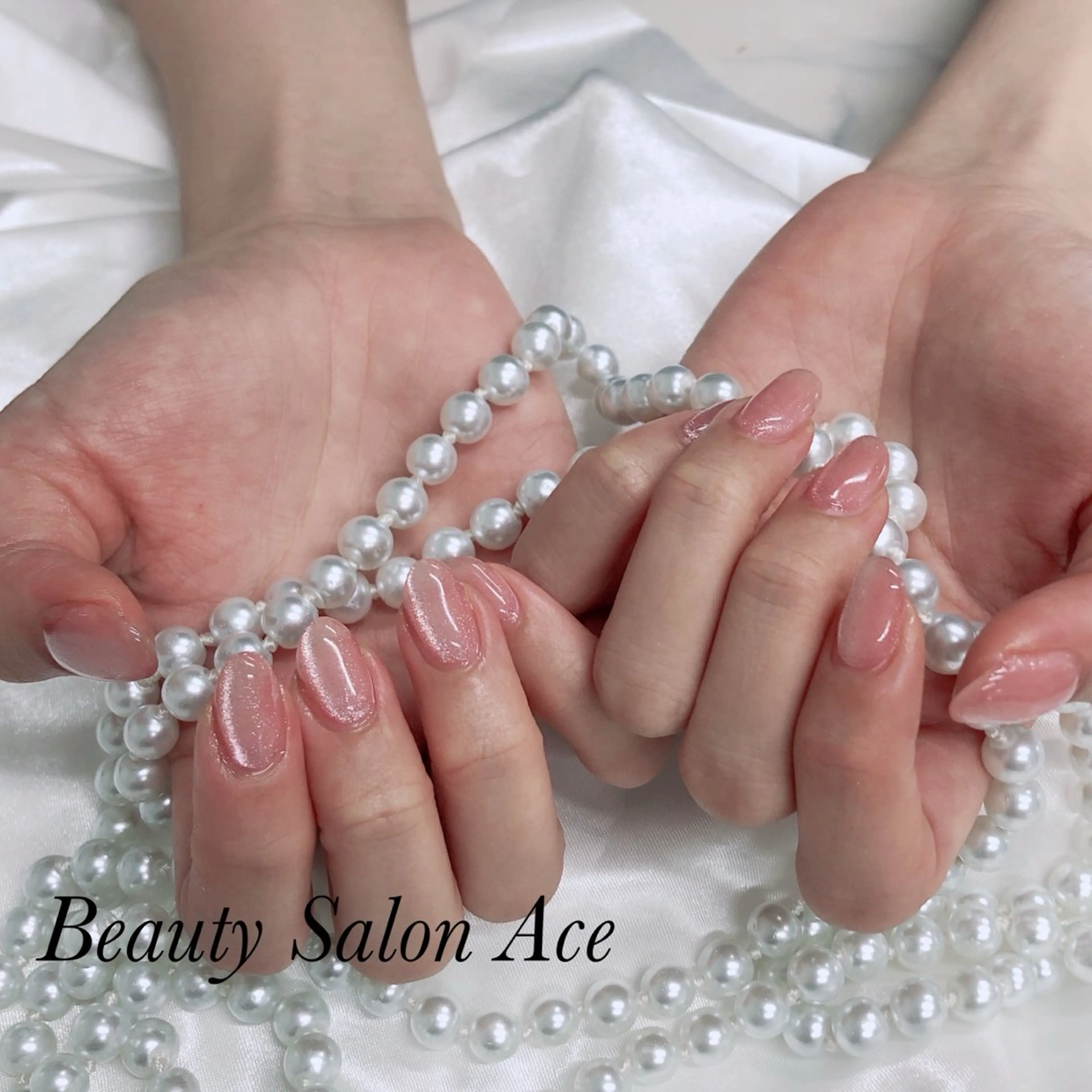 ネイル マグネットネイル ハンドネイル ハンドケア Beauty Salon Ace(ネイルサロン エース)所属・池袋フィルイン Ace♡長さだしのネイルデザイン