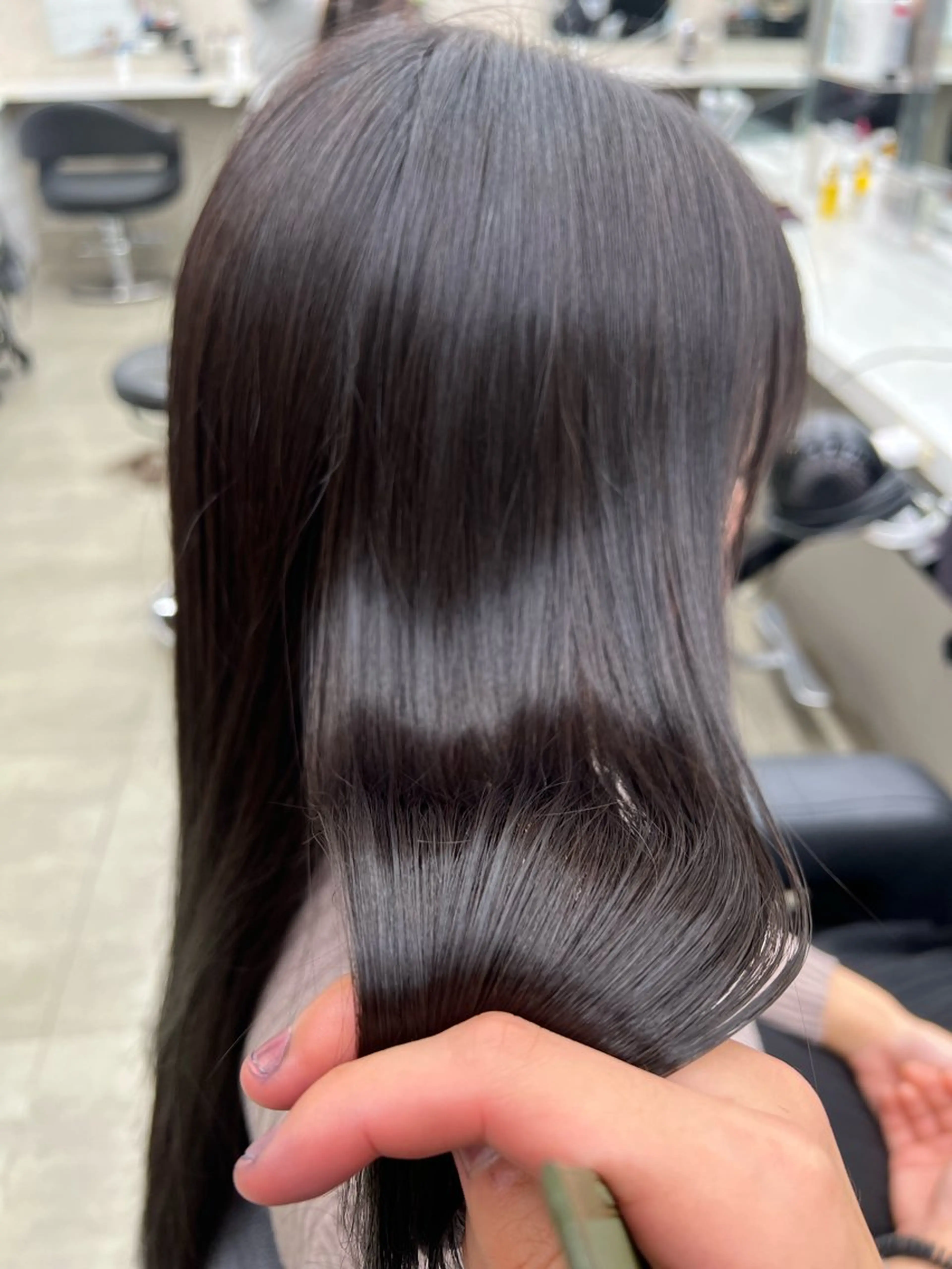 ロング カラー ヘアカラー トリートメント 韓国レイヤーカット /REIのヘアスタイル