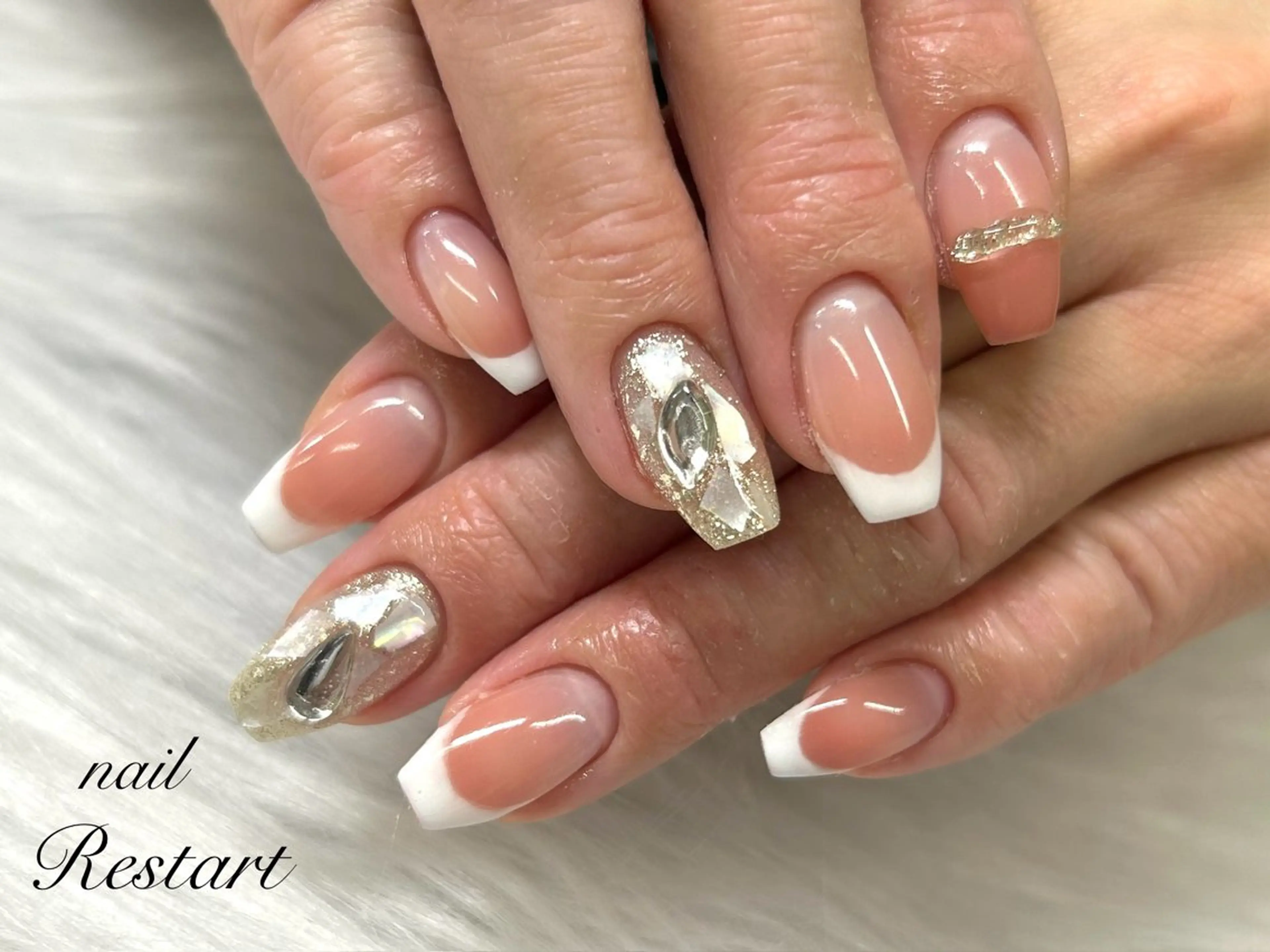 セミロング ハンドネイル nail Restart所属・Restart YURIのネイルデザイン