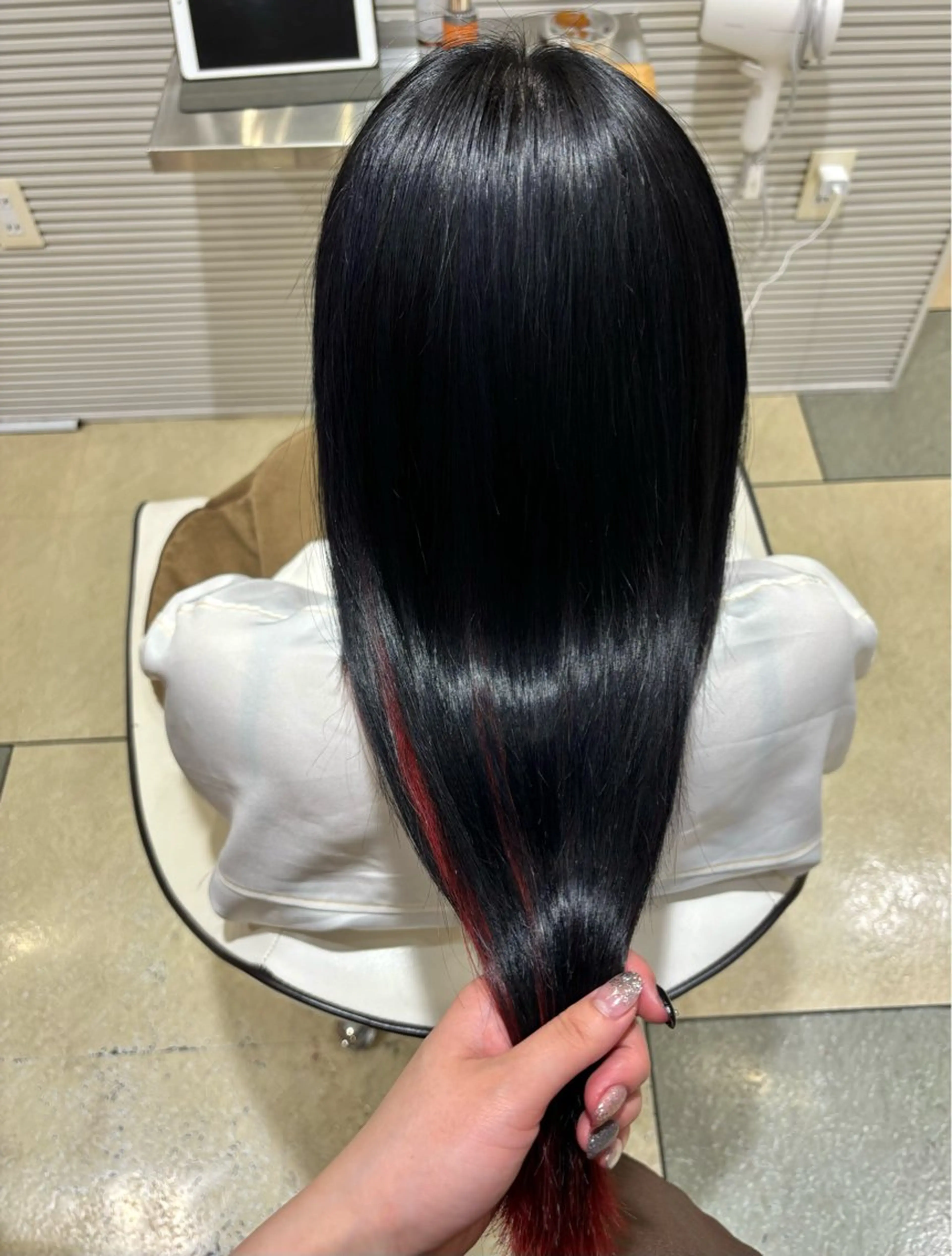 ロング カラー ブリーチ ケアブリーチ 髪質改善 ロング トリートメント カット ヘアカラー トリートメント 透明感カラー/ くびれヘア/ユウユのヘアスタイル