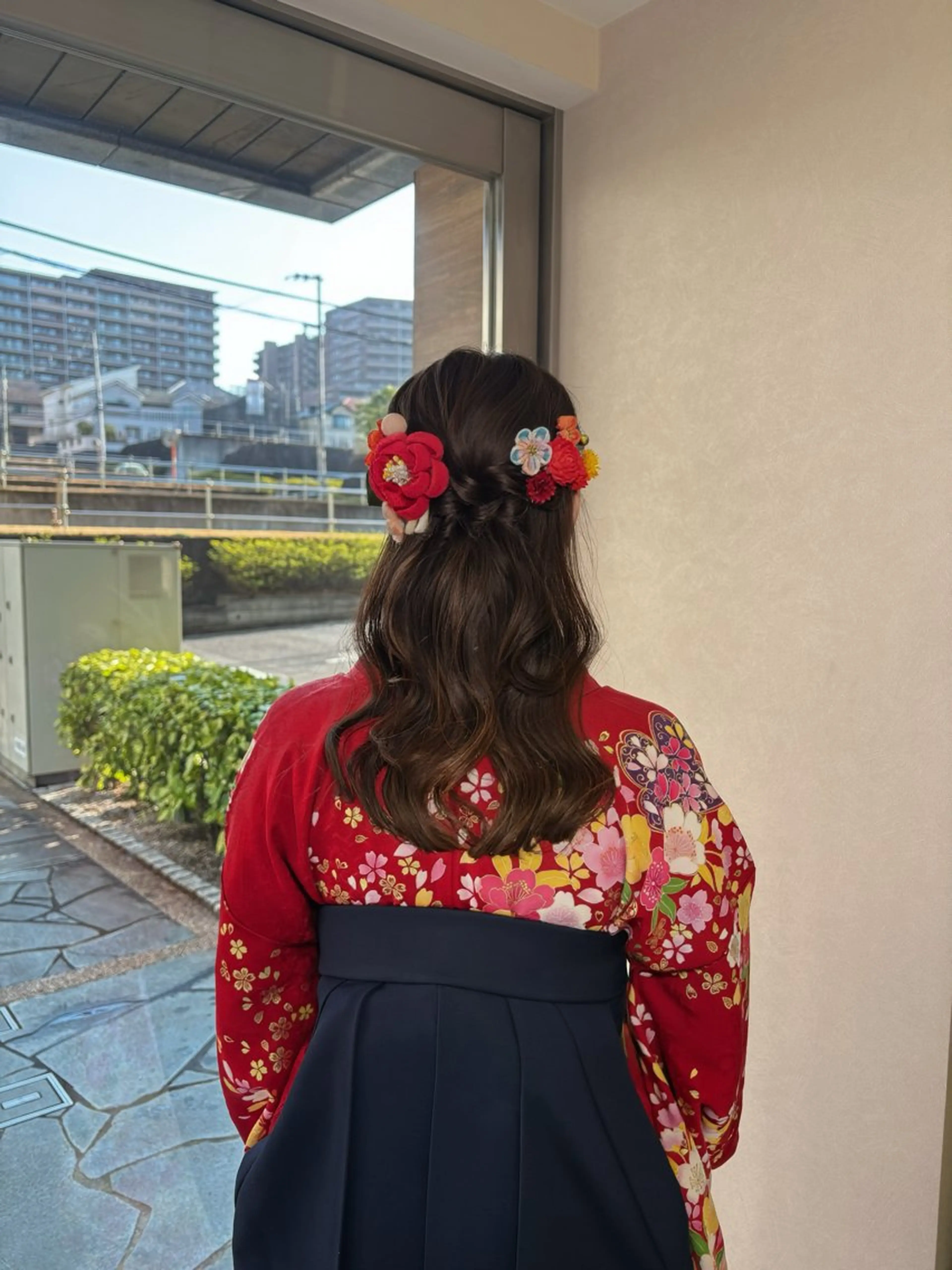 ヘアアレンジ ハーフアップ ヘアセット ヘアセット/眉毛カッ ト/Nana〻のヘアスタイル