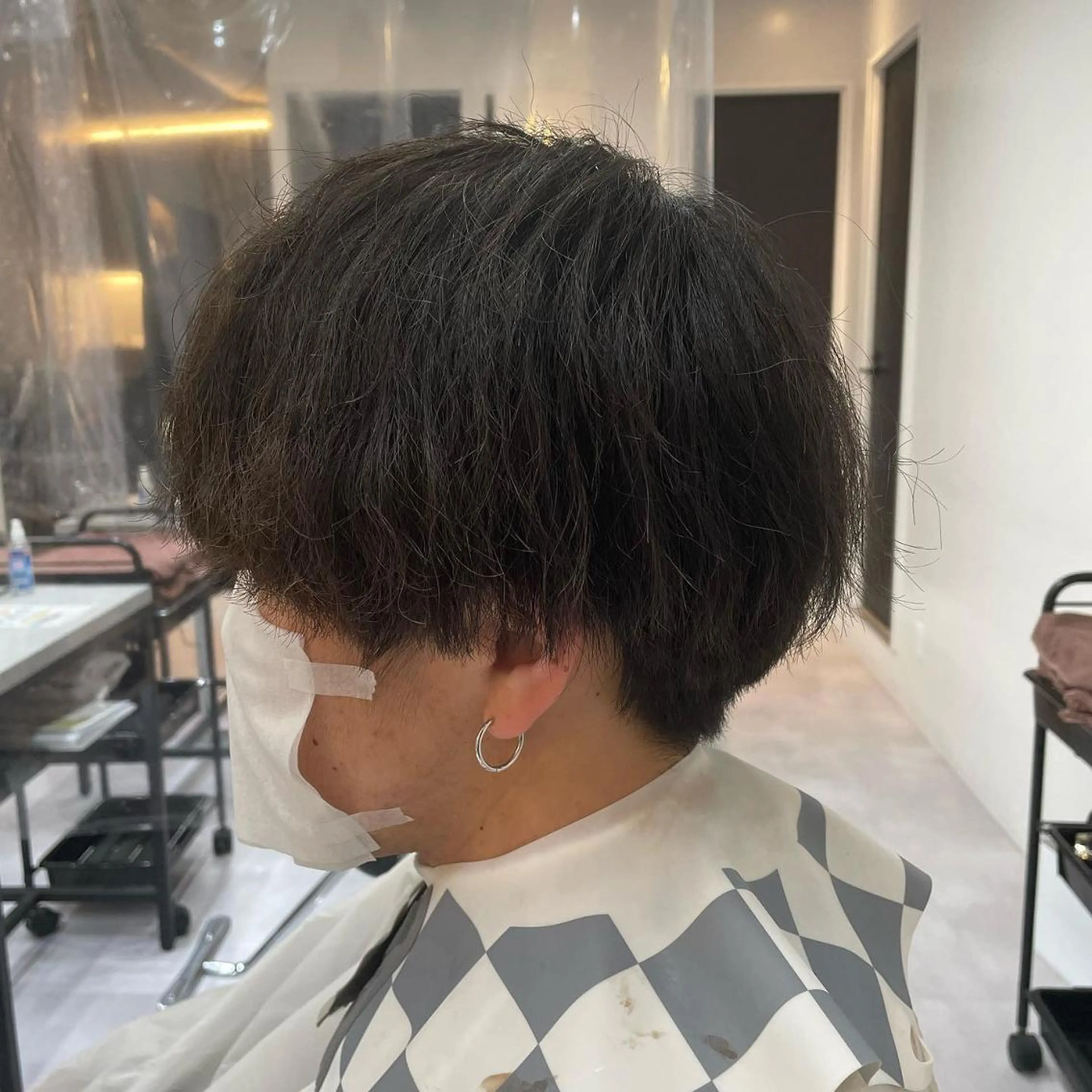 ショート 髪質改善× ハイライト溝江のヘアスタイル