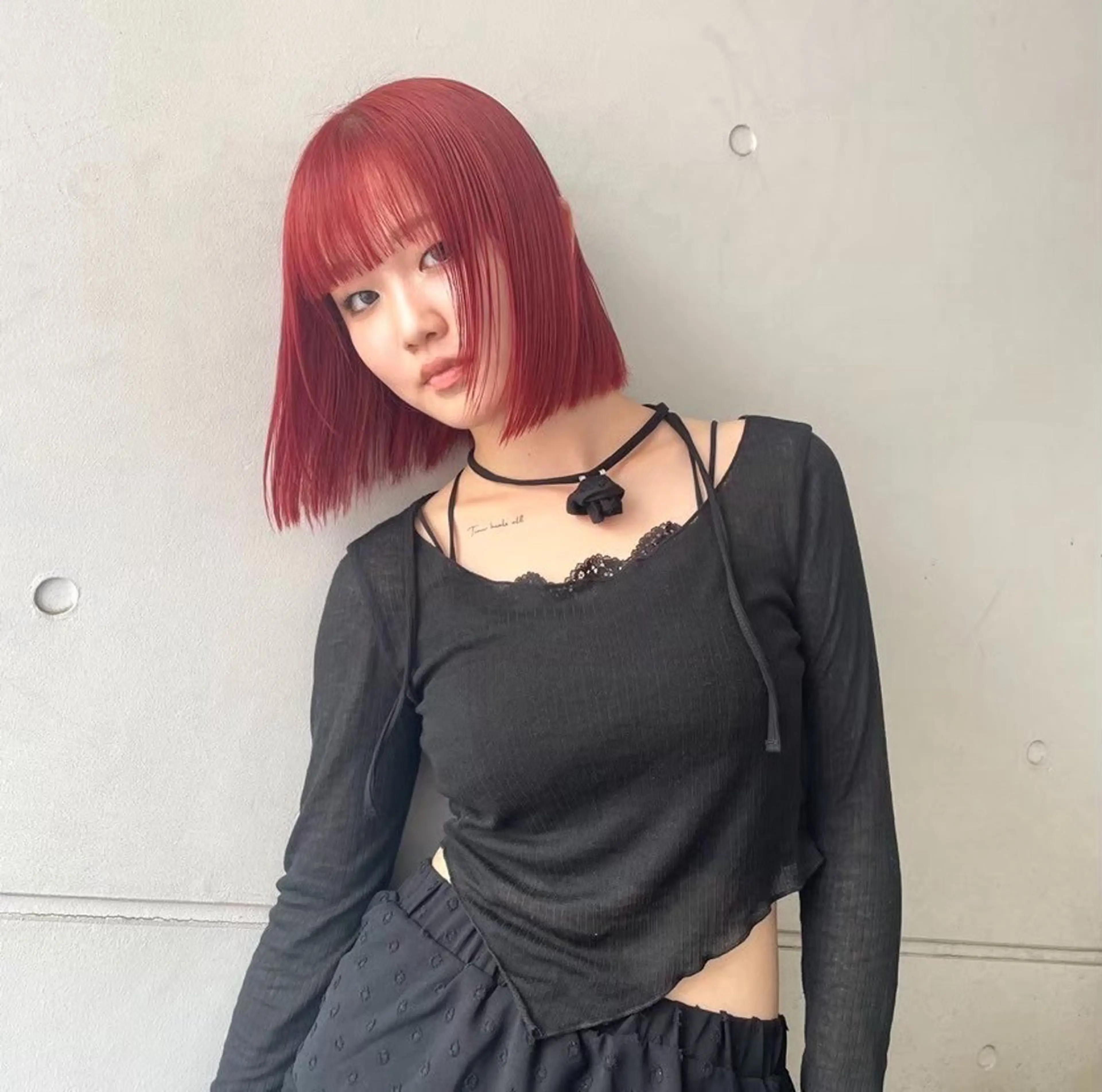 【🧡ブリーチあり暖色カラー🧡】　　　　　　　　　　　　　　秋っぽい暖かい色に🍂　ブリーチ➕ワンカラー🐾の写真