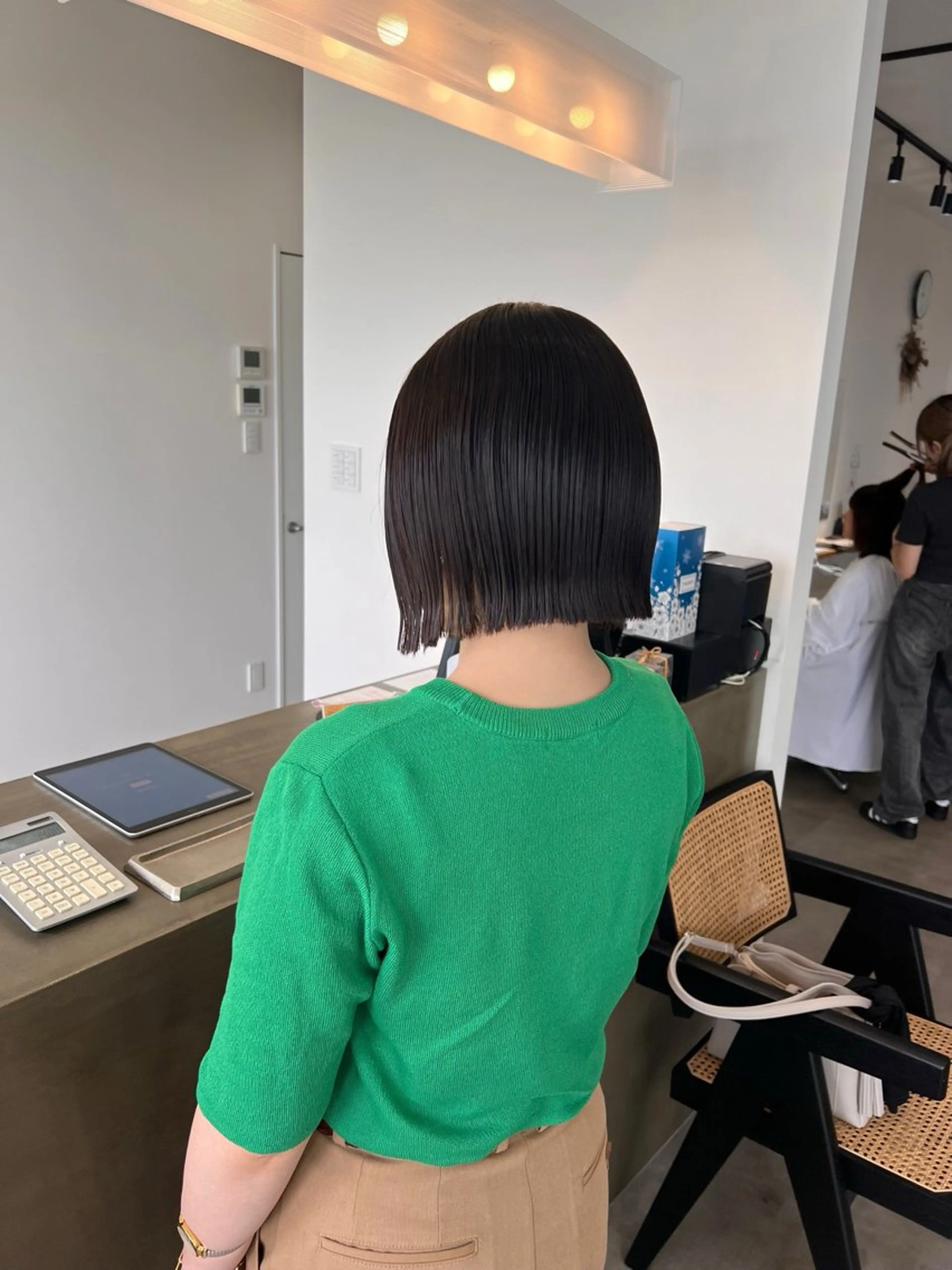 ショート 切りっぱなしボブ 👩🏼ミニボブのヘアスタイル