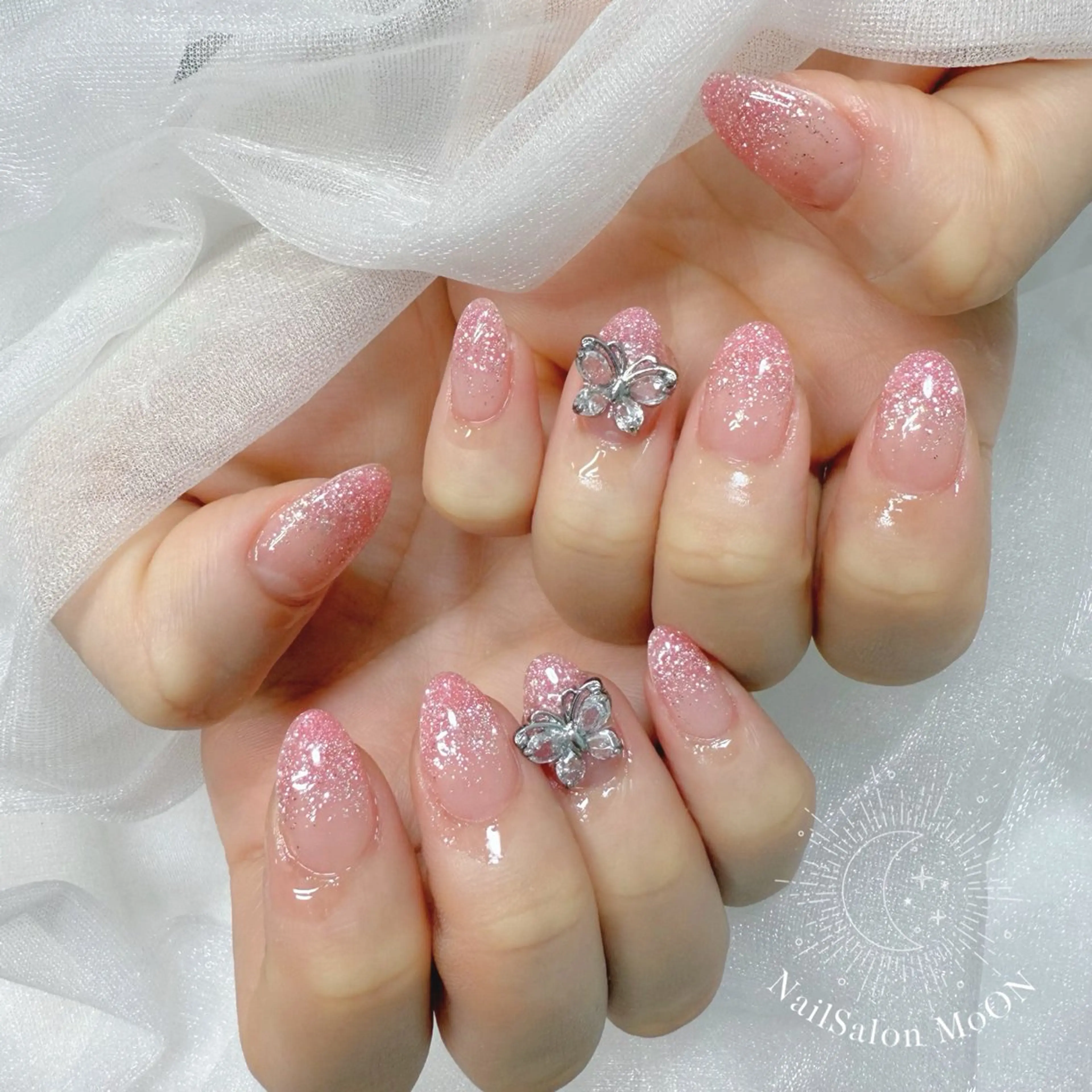 ネイル フラッシュネイル MoON...❤︎ MeGuのネイルデザイン