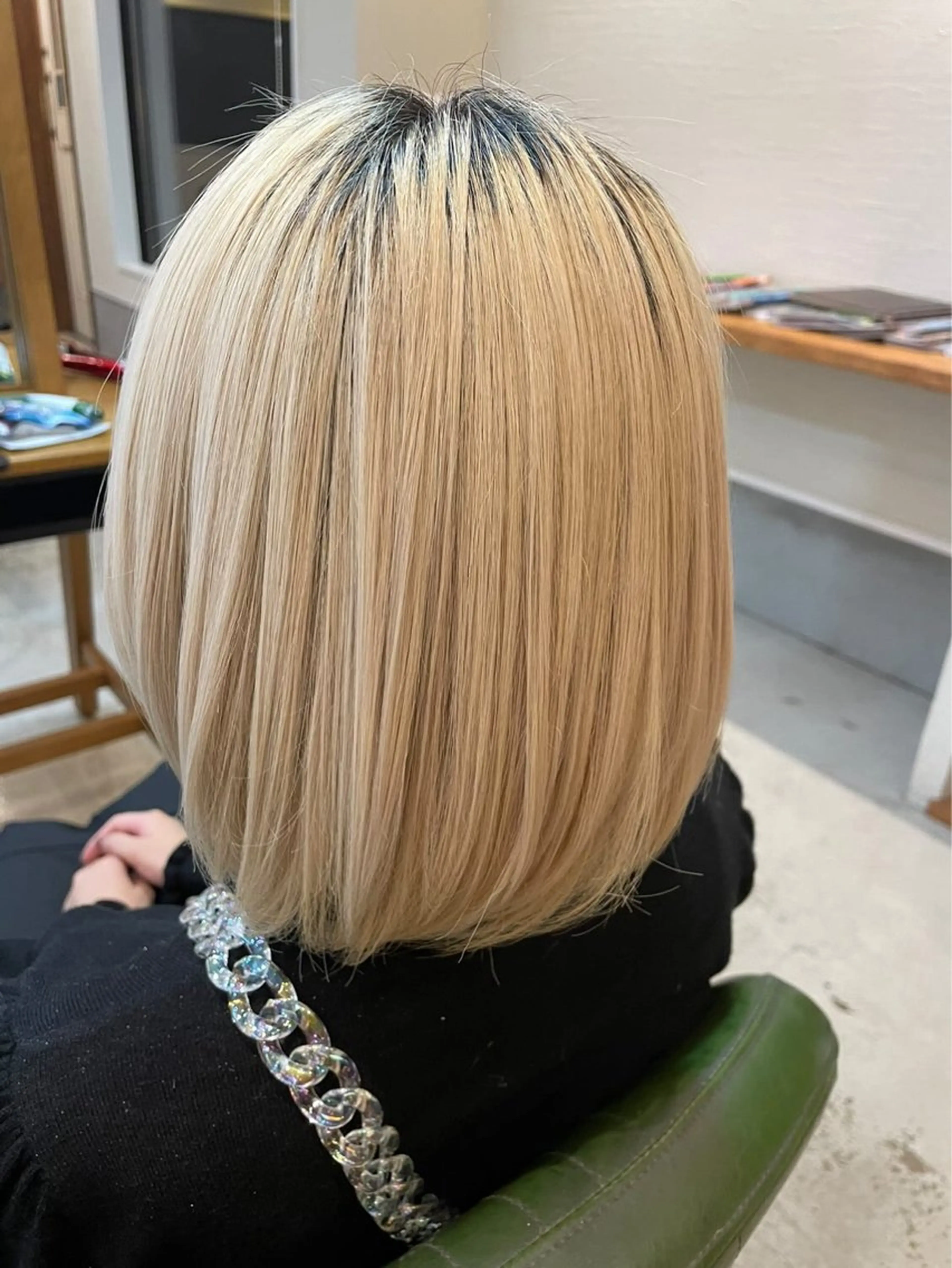 カラー 抜きっぱなしブロンド ブロンド 👾メンズカット 近藤あやか👾のヘアスタイル