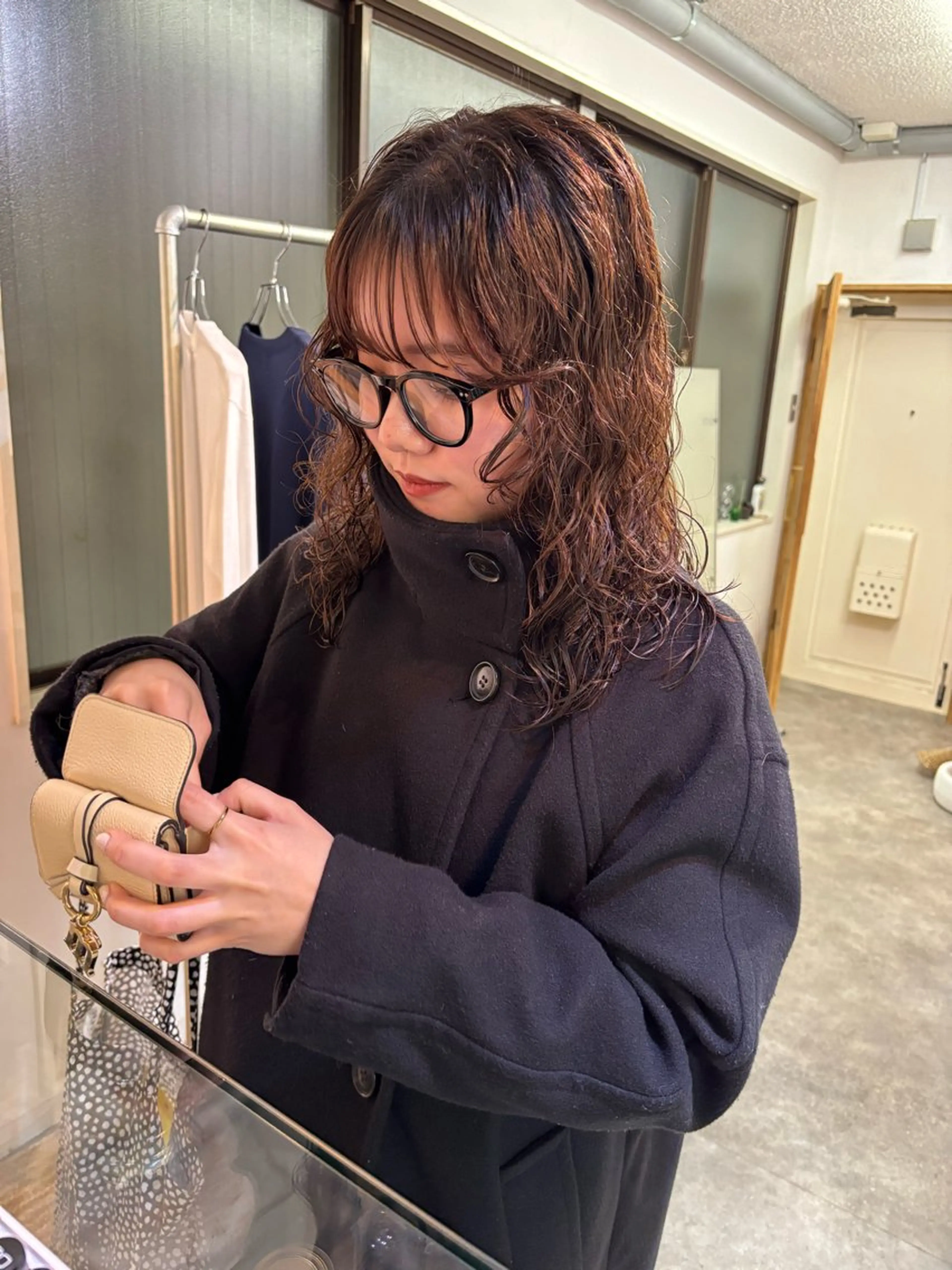 セミロング パーマ カット パーマ sakura🌸 レイヤー/韓国ヘアのヘアスタイル