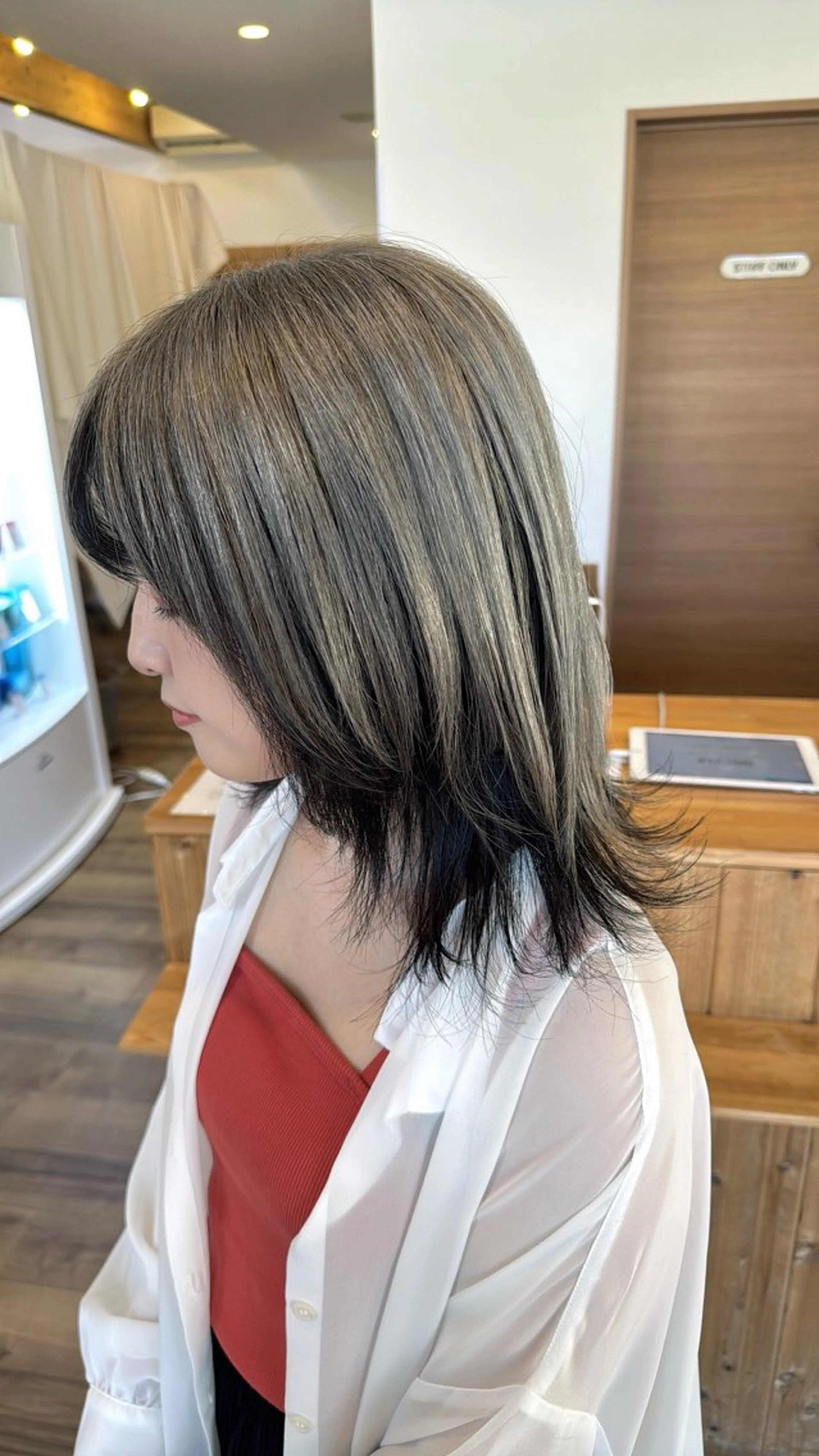 ミディアム カット ヘアカラー Claire 【クレール】所属・富山駅徒歩8分/ 透明感カラーみきやのヘアスタイル