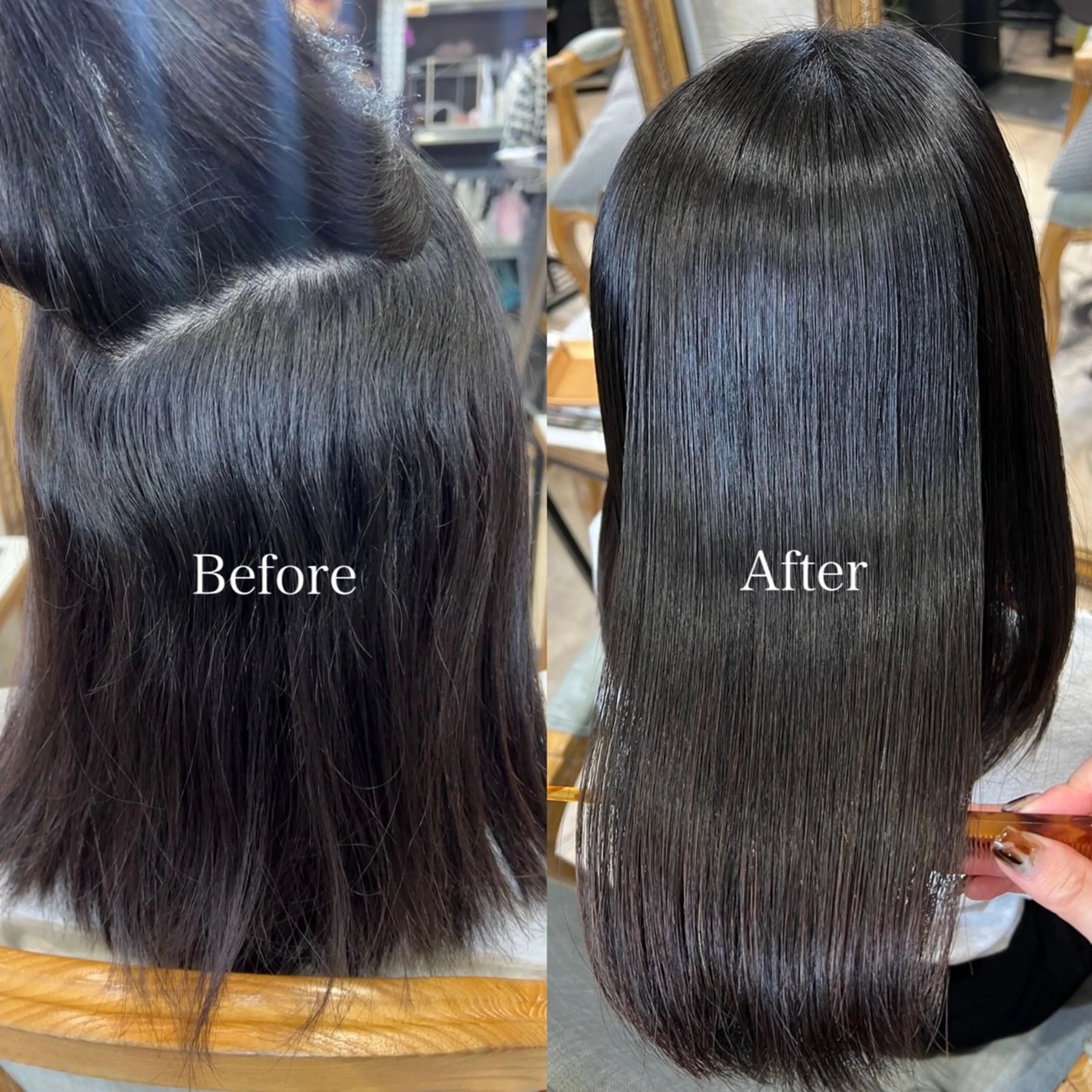 撮影協力いただける方限定艶髪トリートメント付き💕カット+うる艶✨縮毛矯正💆🏼‍♀️の写真